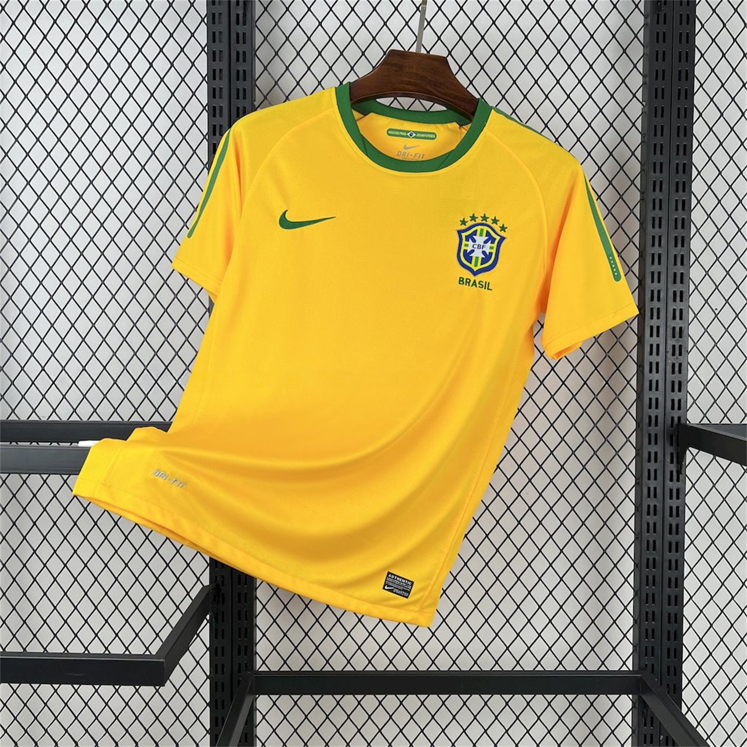 Retro Brazil 2010 Home Jersey - UnitedFutballJersey
