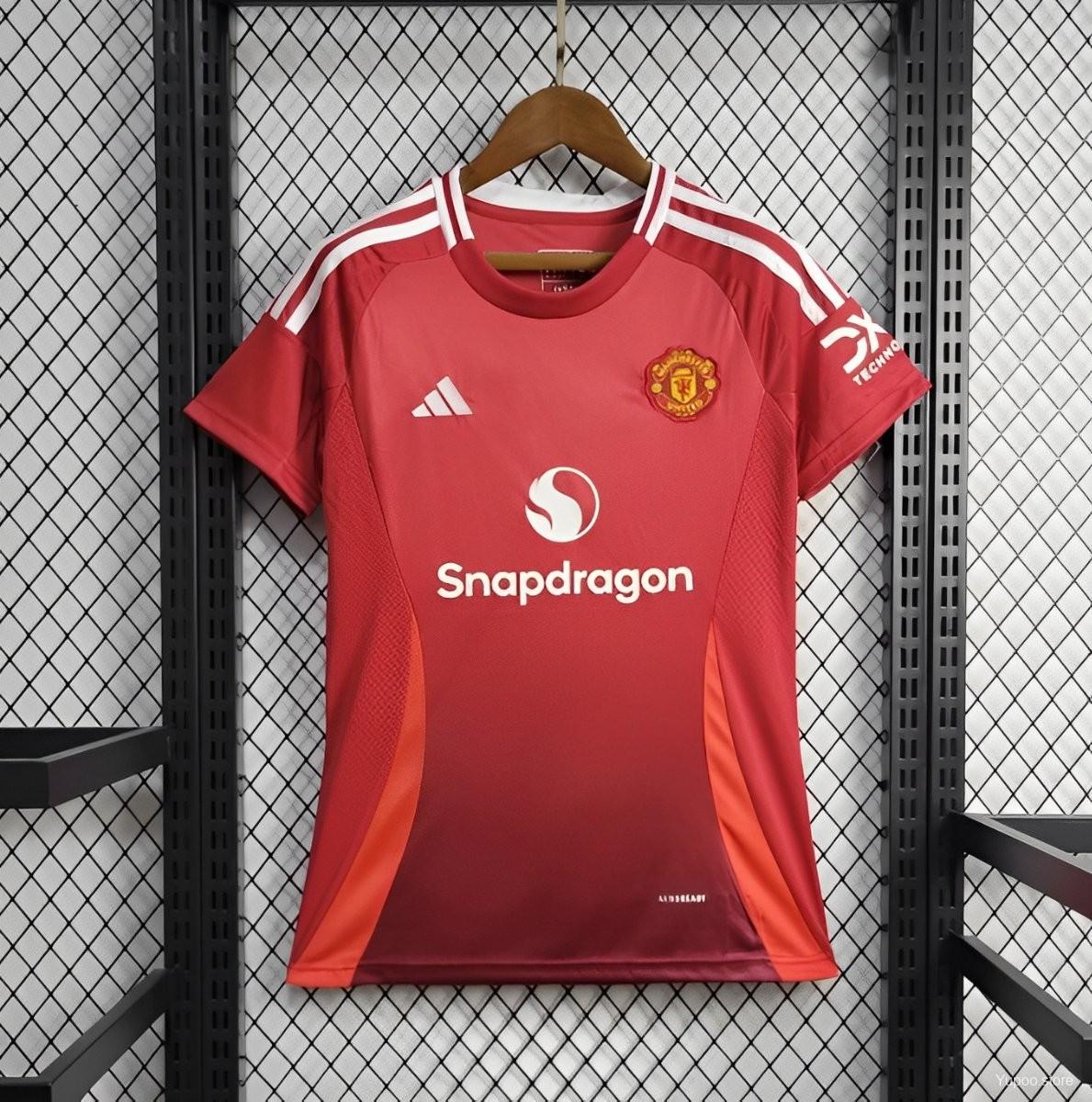 Women's Manchester United 24-25 Home Jersey - UnitedFutballJersey