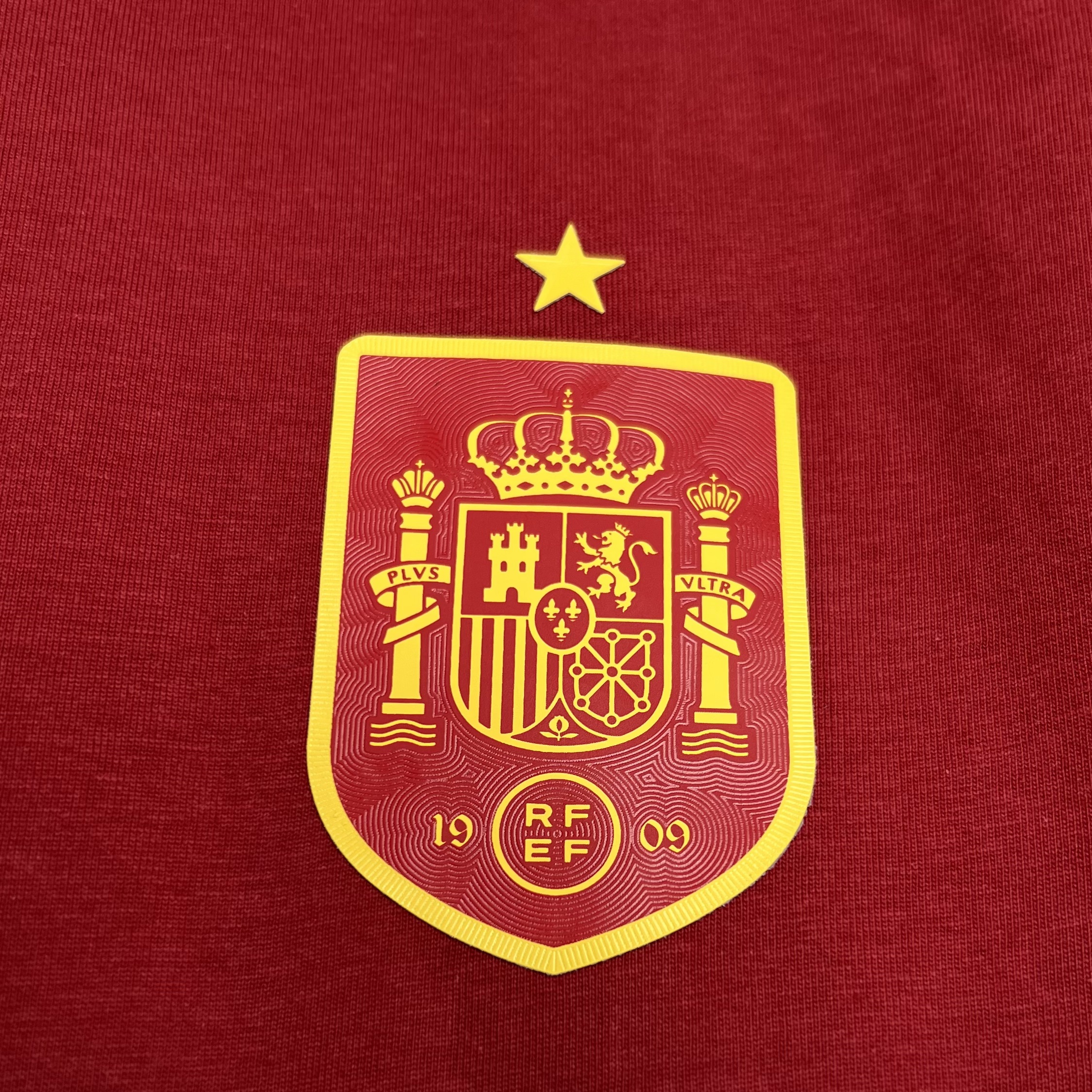 Spain 2024 Euro Red Retro Style Jersey - Fans Version - UnitedFutballJersey