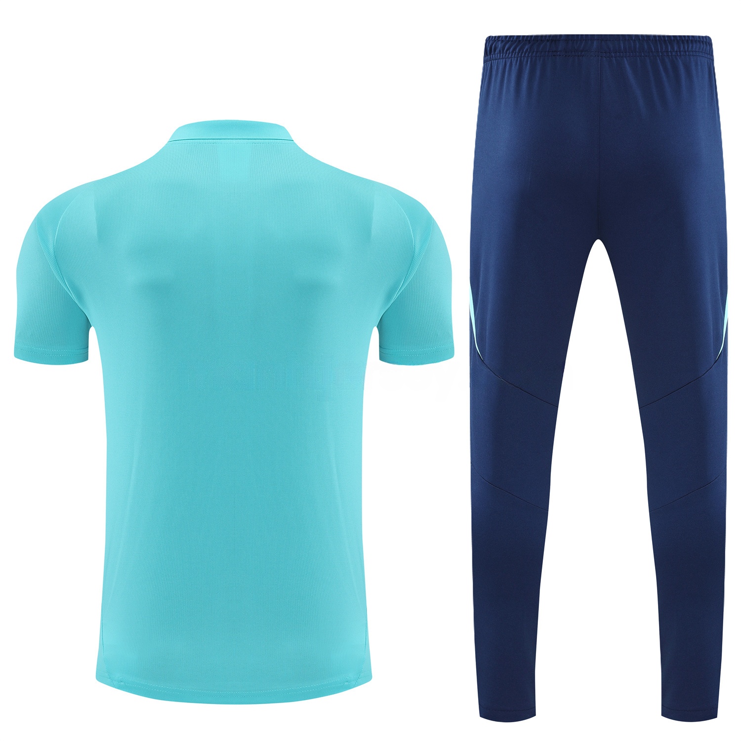 Arsenal 25-26 POLO Short-Sleeve Training Set - Cyan Top and Deep Blue Pants - UnitedFutballJersey