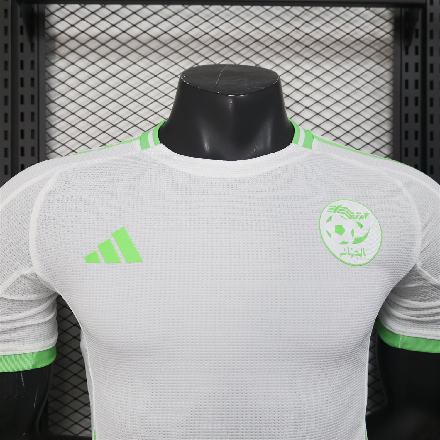 Algeria 25-26 Whie Jersey with Green - Player Version - UnitedFutballJersey