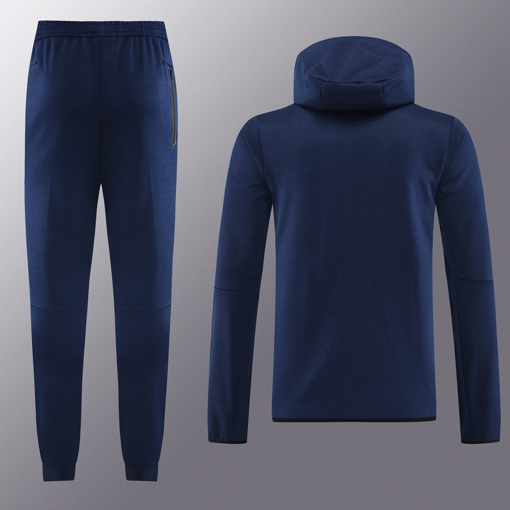 France 23-24 Jacket Training Tracksuit -Treasure Blue - UnitedFutballJersey
