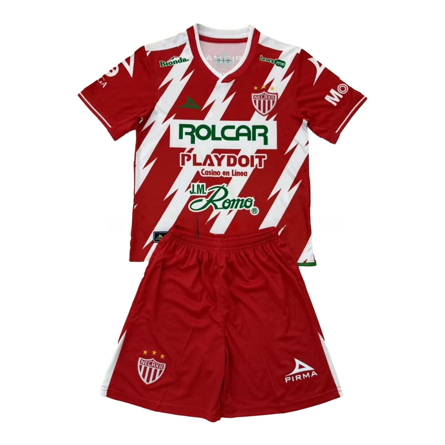 Club Necaxa 24-25 Home Men's Adult Jersey Set - Fans Version - UnitedFutballJersey