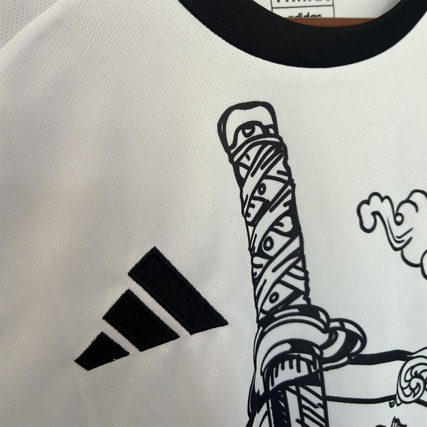 Japan 25-26 Betta Fish And Samurai Sword White Special Jersey - Fans Version - UnitedFutballJersey