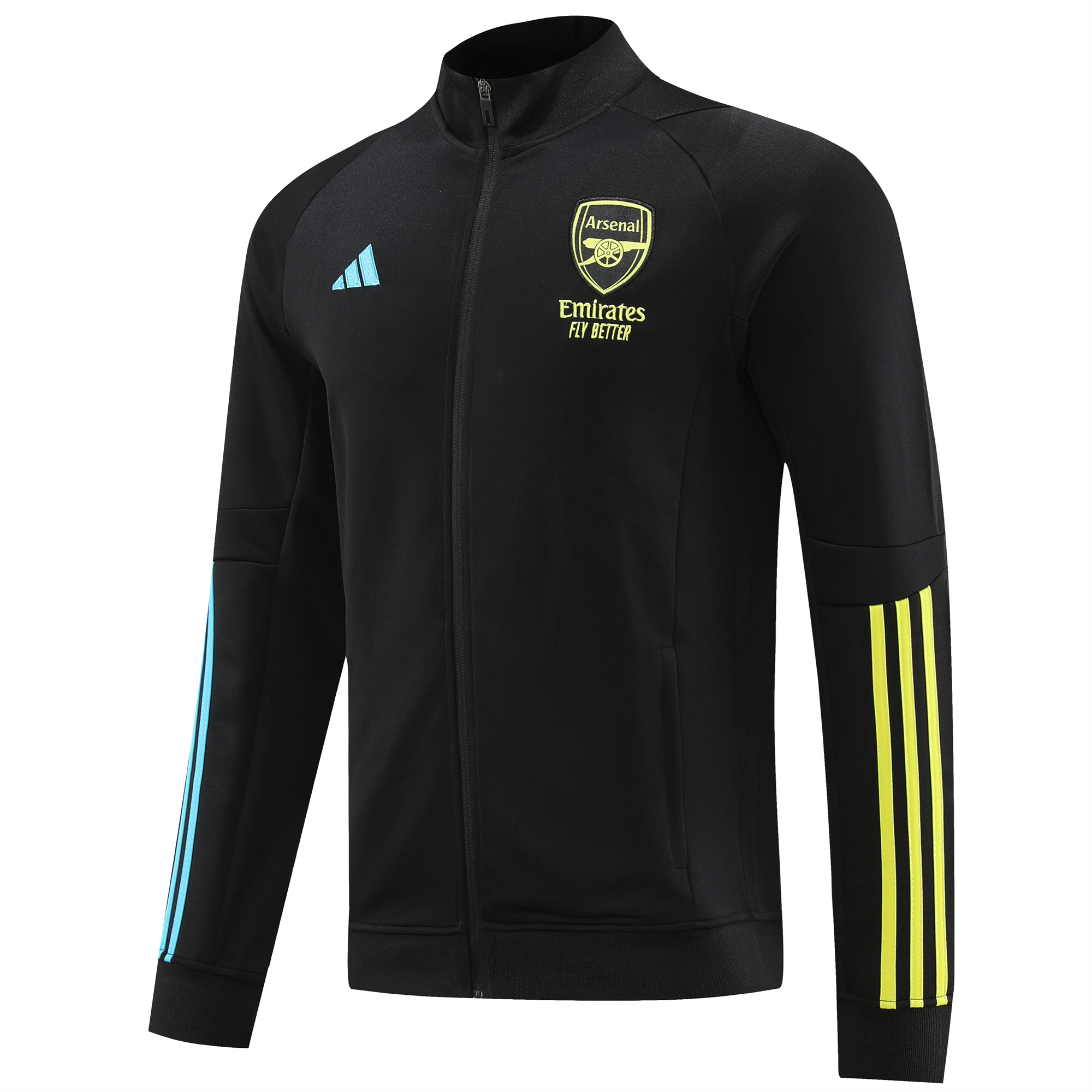Arsenal 23-24 Jacket Training Tracksuit Black - UnitedFutballJersey