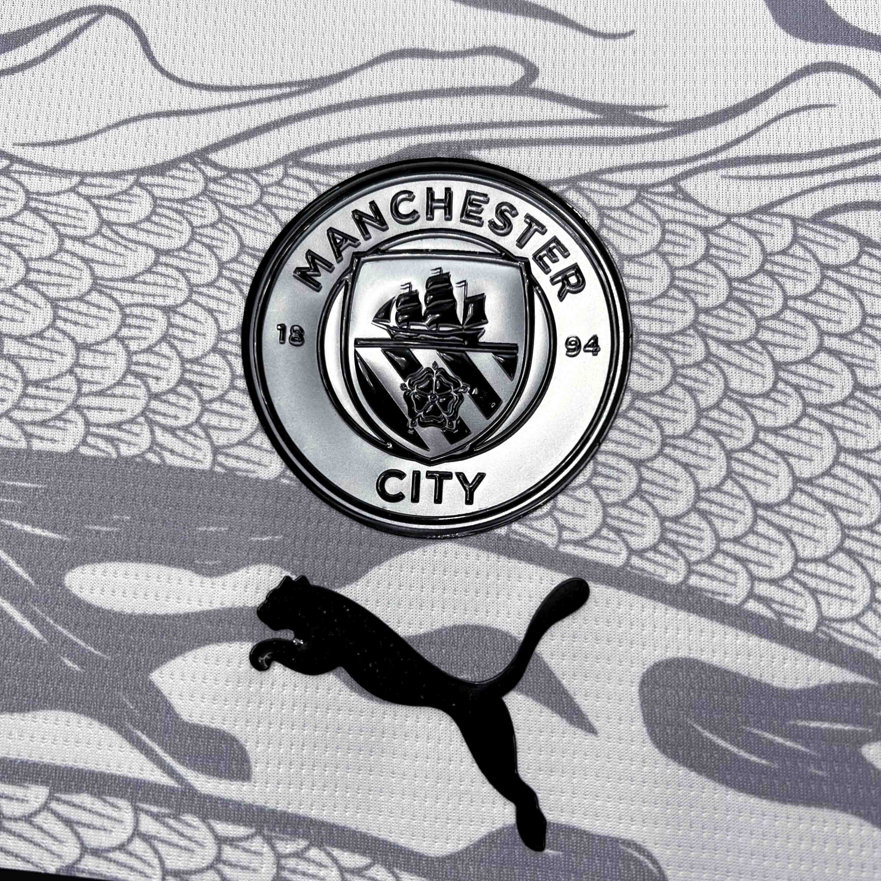 Manchester City 2024 Chinese New Year Pre-match Jersey - Fans Version - UnitedFutballJersey