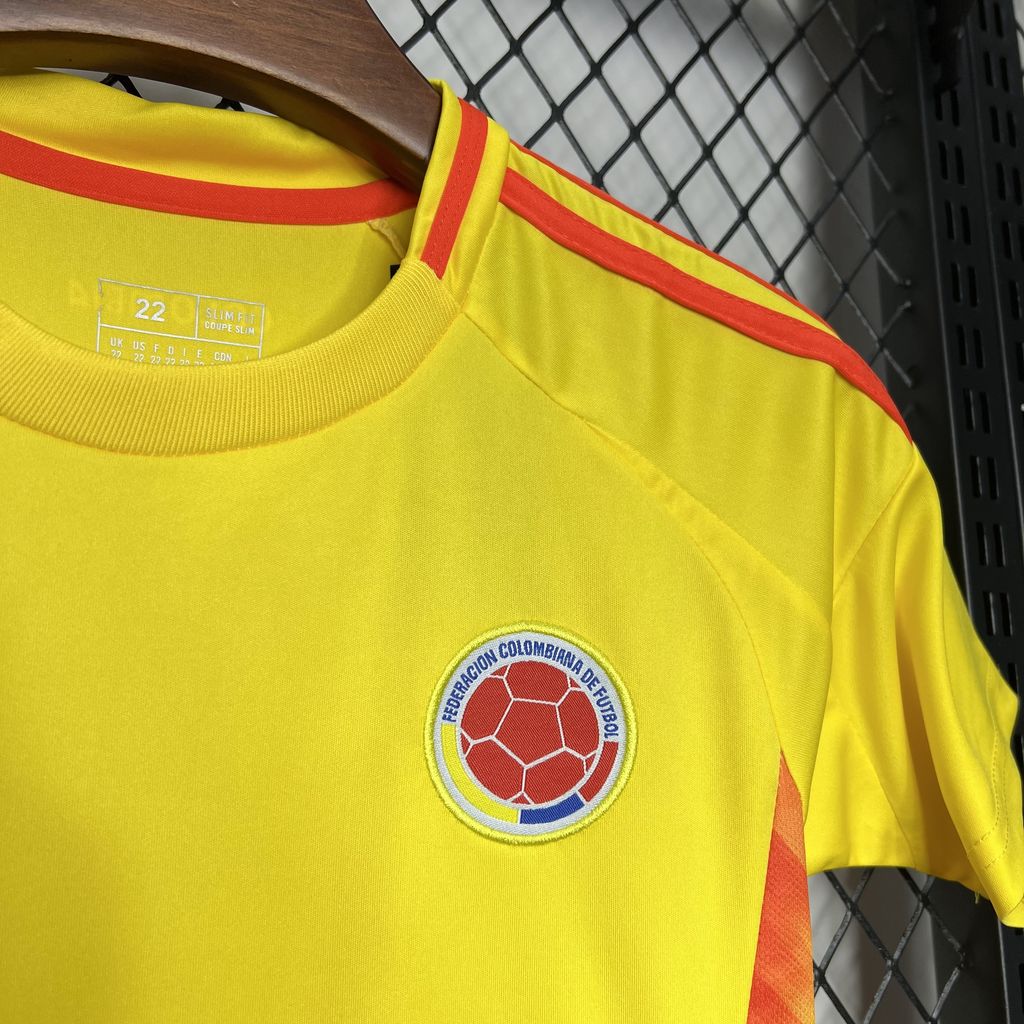 Colombia 2024 Home Stadium Kids Kit - UnitedFutballJersey