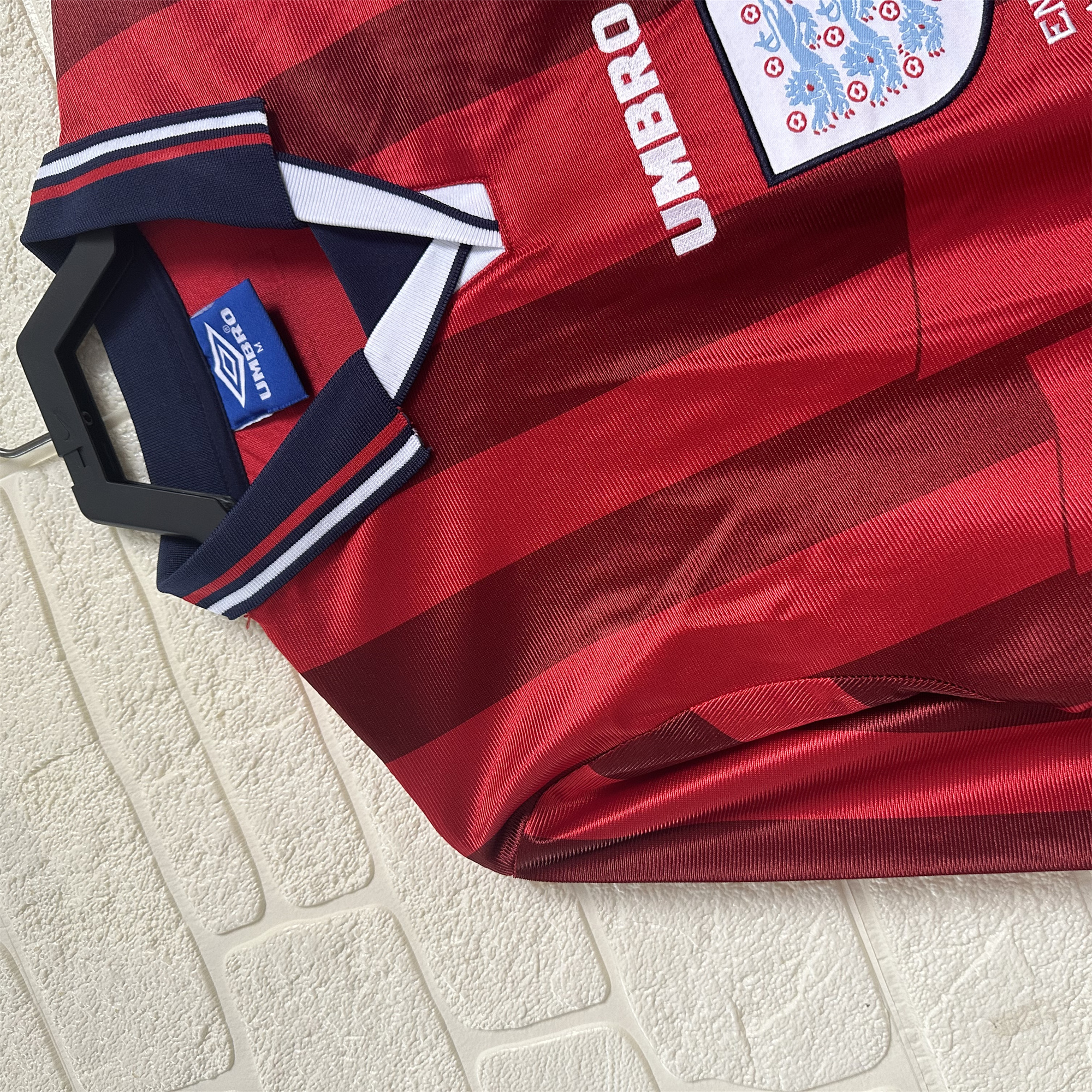Retro England 1998 Away Long Sleeve Jersey - UnitedFutballJersey