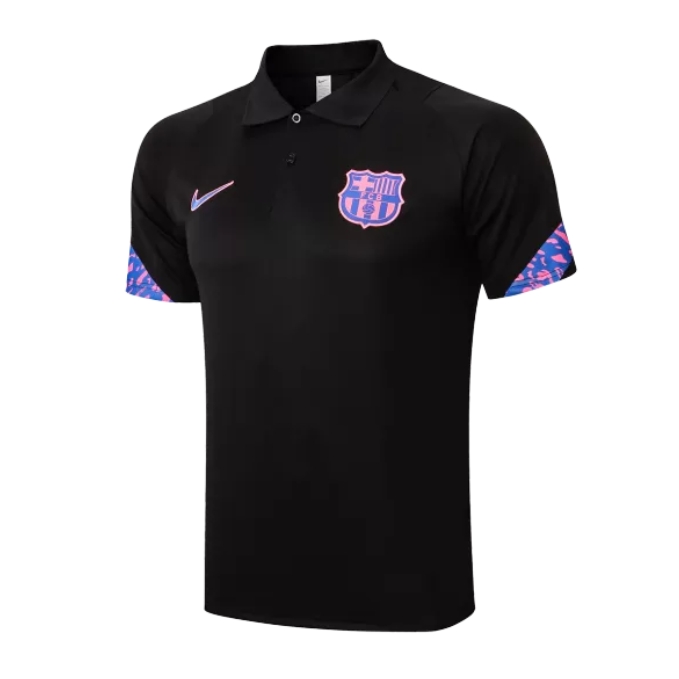B.A.R.S.A 21-22 Core Polo Shirt Black - UnitedFutballJersey