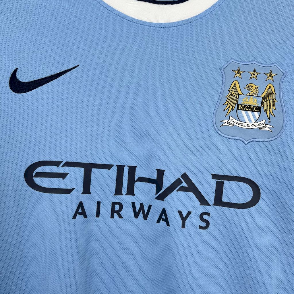 Retro Manchester City 2013-14 Home Jersey - UnitedFutballJersey