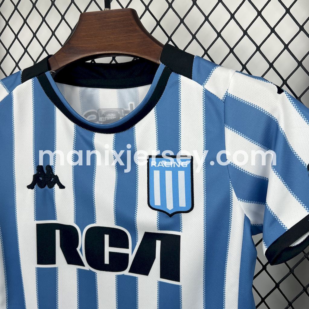 Racing Club de Avellaneda 24-25 Home Kids Kit - UnitedFutballJersey