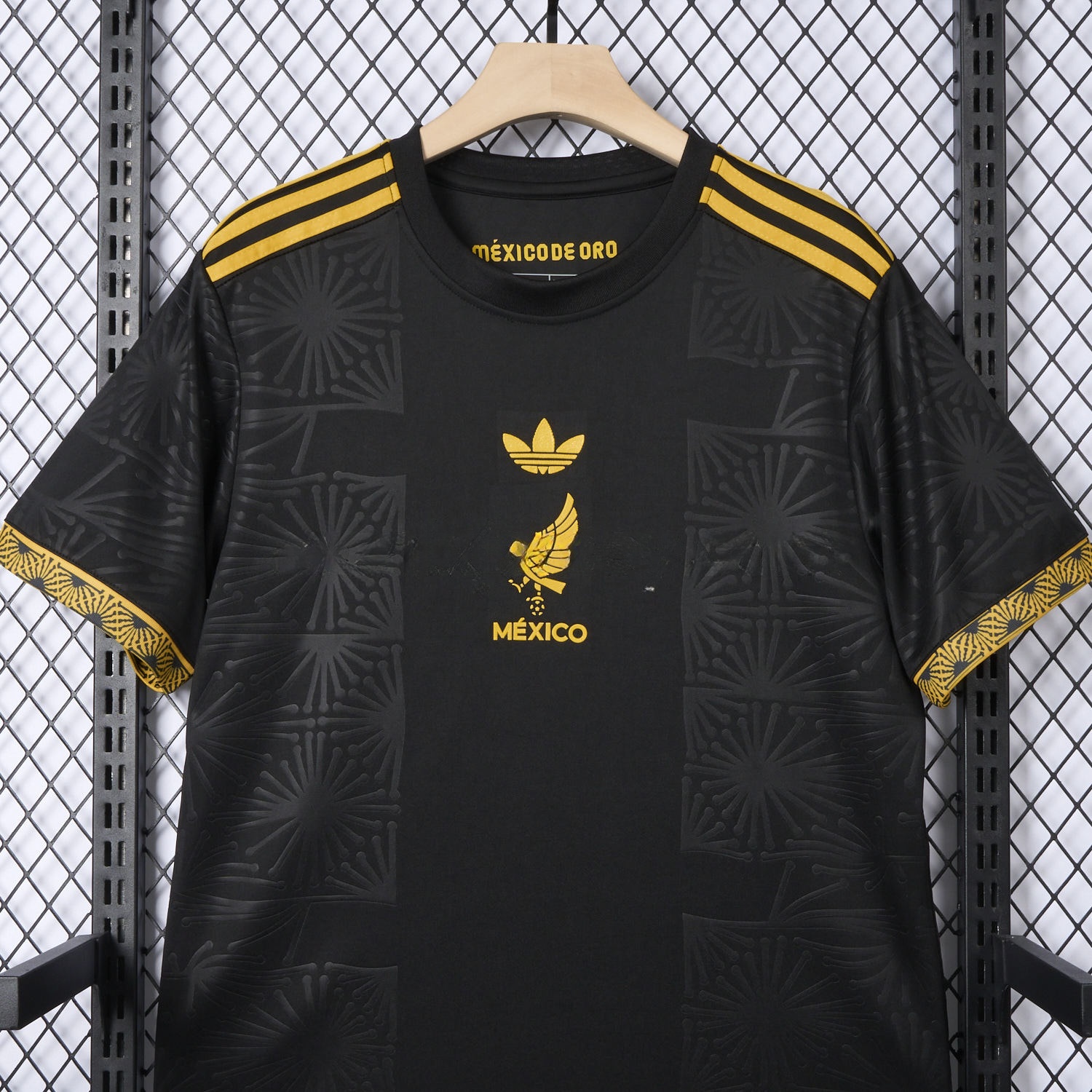 Mexico 2025 Gold Cup Home Black Jersey - Fans Version - UnitedFutballJersey
