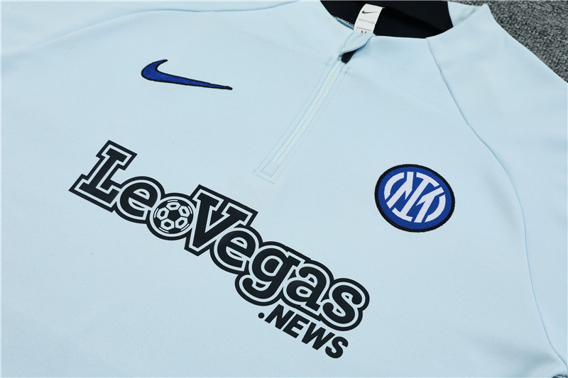 Inter Milan 23-24 Long Sleeve Training Set -Light Grey - UnitedFutballJersey