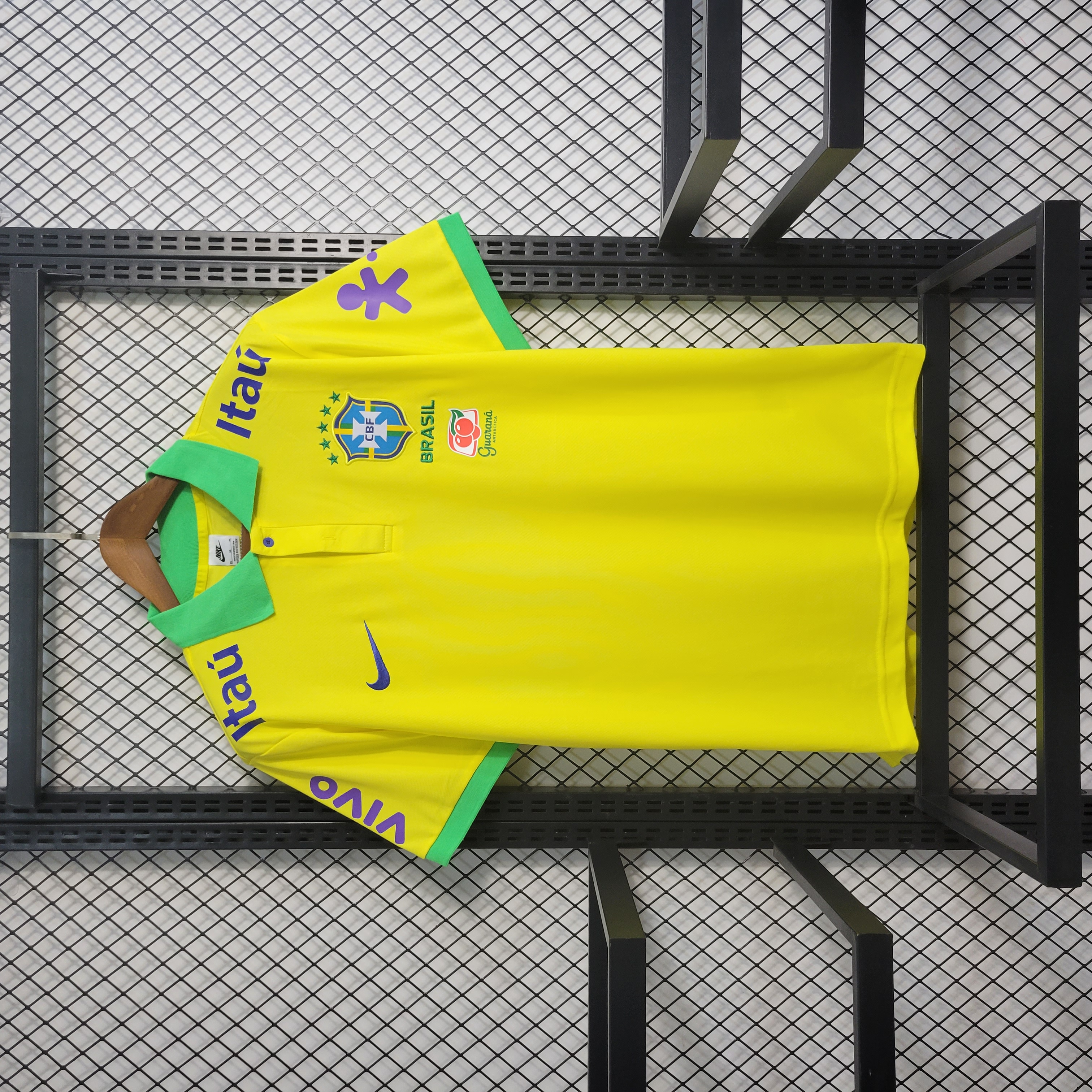 Retro Brazil 2022 Yellow Training Jersey - UnitedFutballJersey