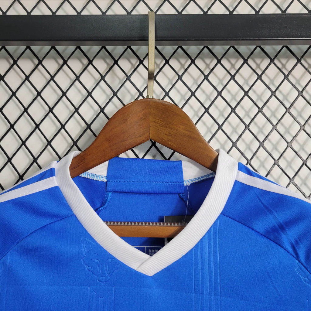 Leicester city 23-24 Home Stadium Kids Kit - UnitedFutballJersey