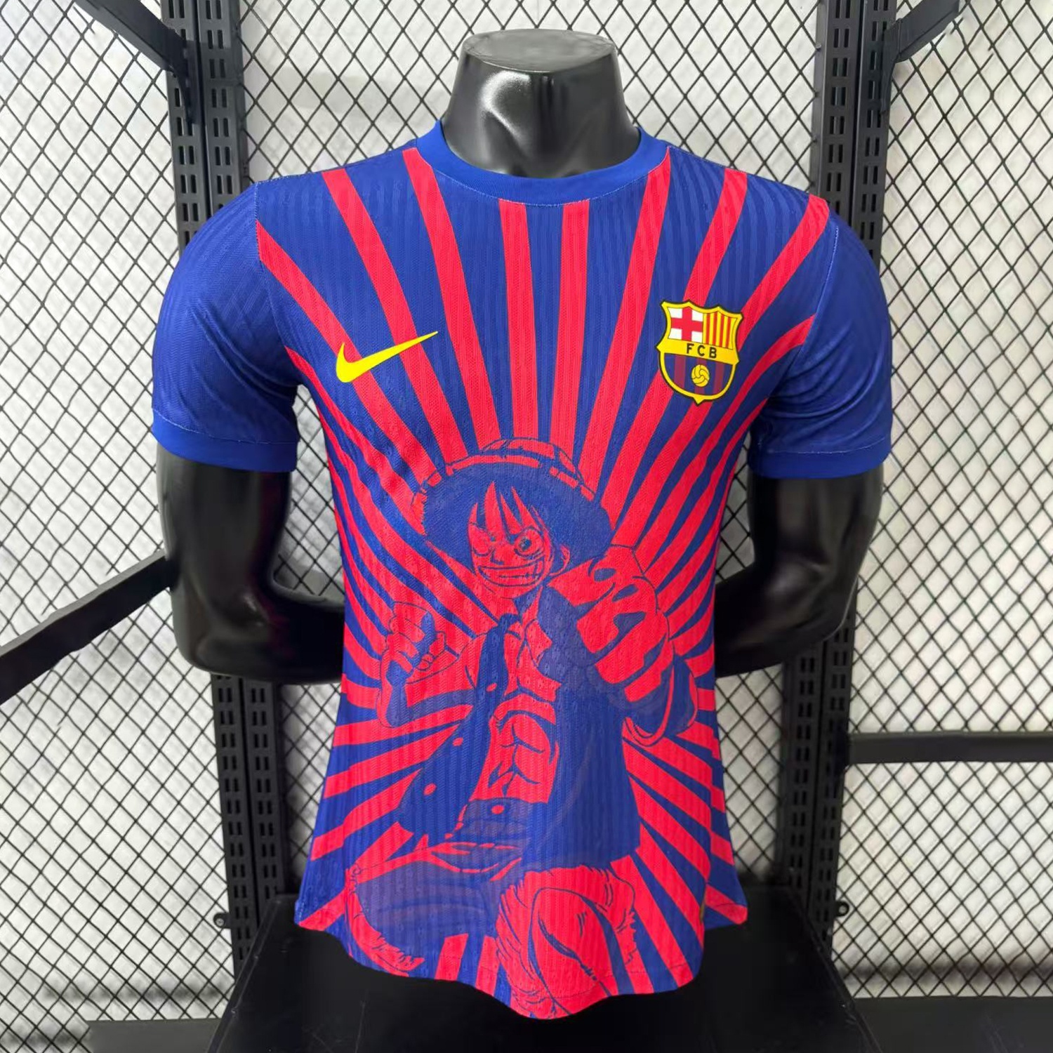 Barcelona 25-26 One Piece Red Silhouette Special Blue Jersey - Player Version - UnitedFutballJersey