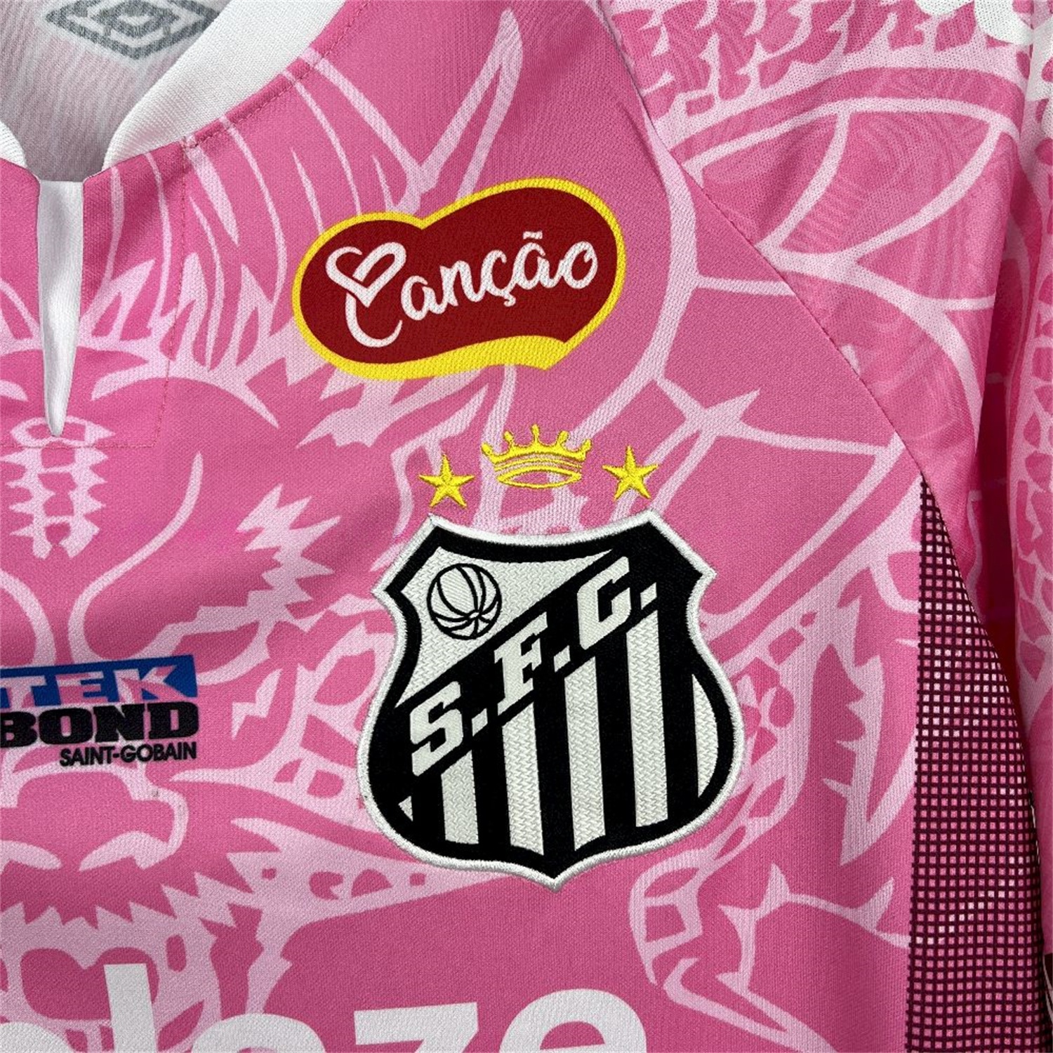 Santos 25-26 Pink Special Jersey with Sponsors - Fans Version - UnitedFutballJersey