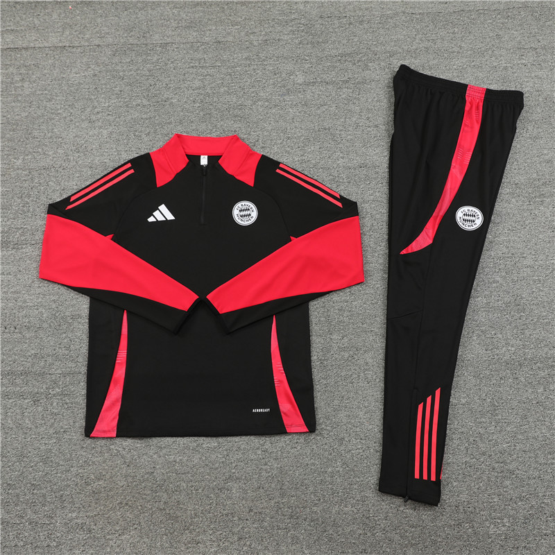 Bayern Munich 24-25 Kids Long Sleeve Training Set - Black - UnitedFutballJersey