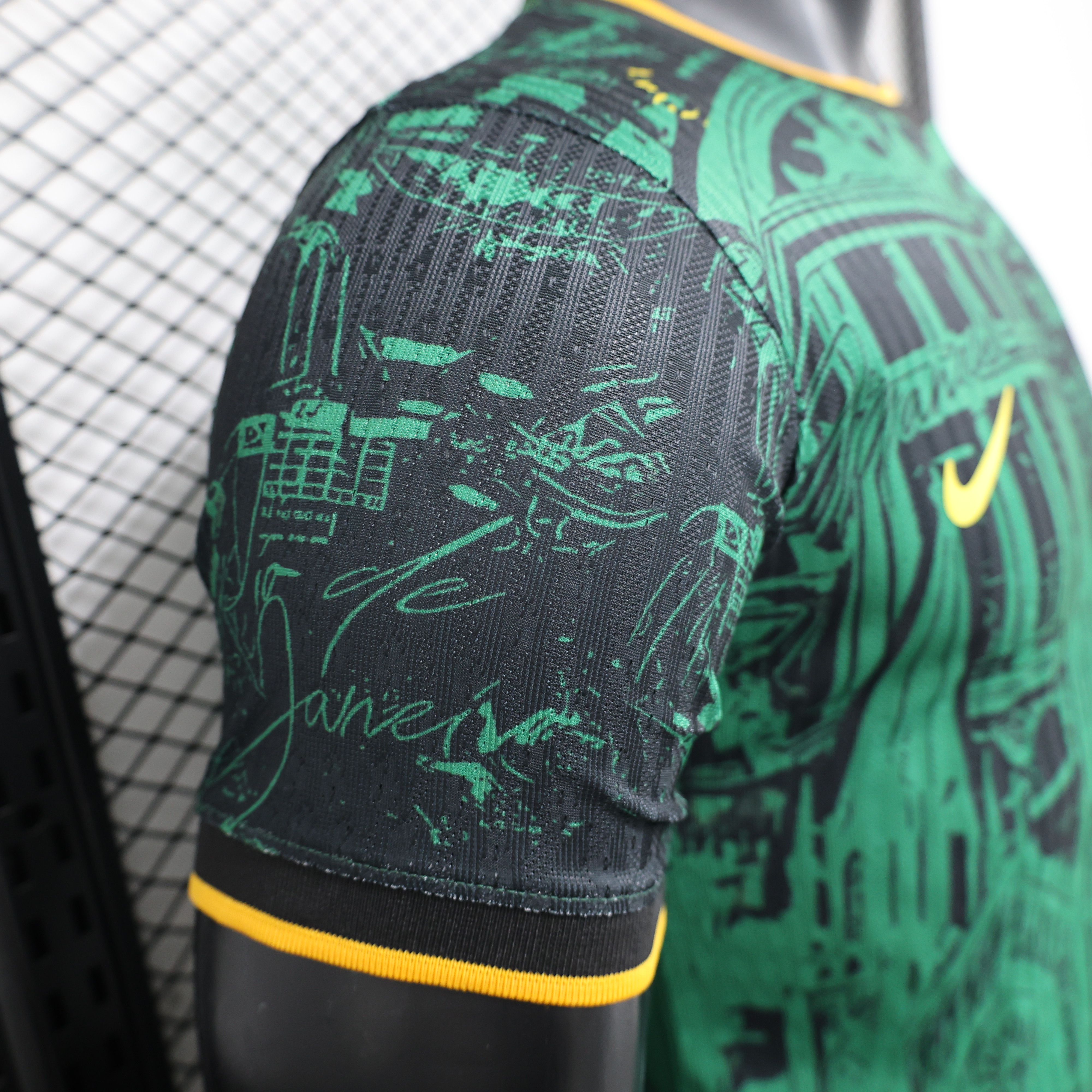 Brazil 2024 Black and Green Church Jersey - Player Version - UnitedFutballJersey