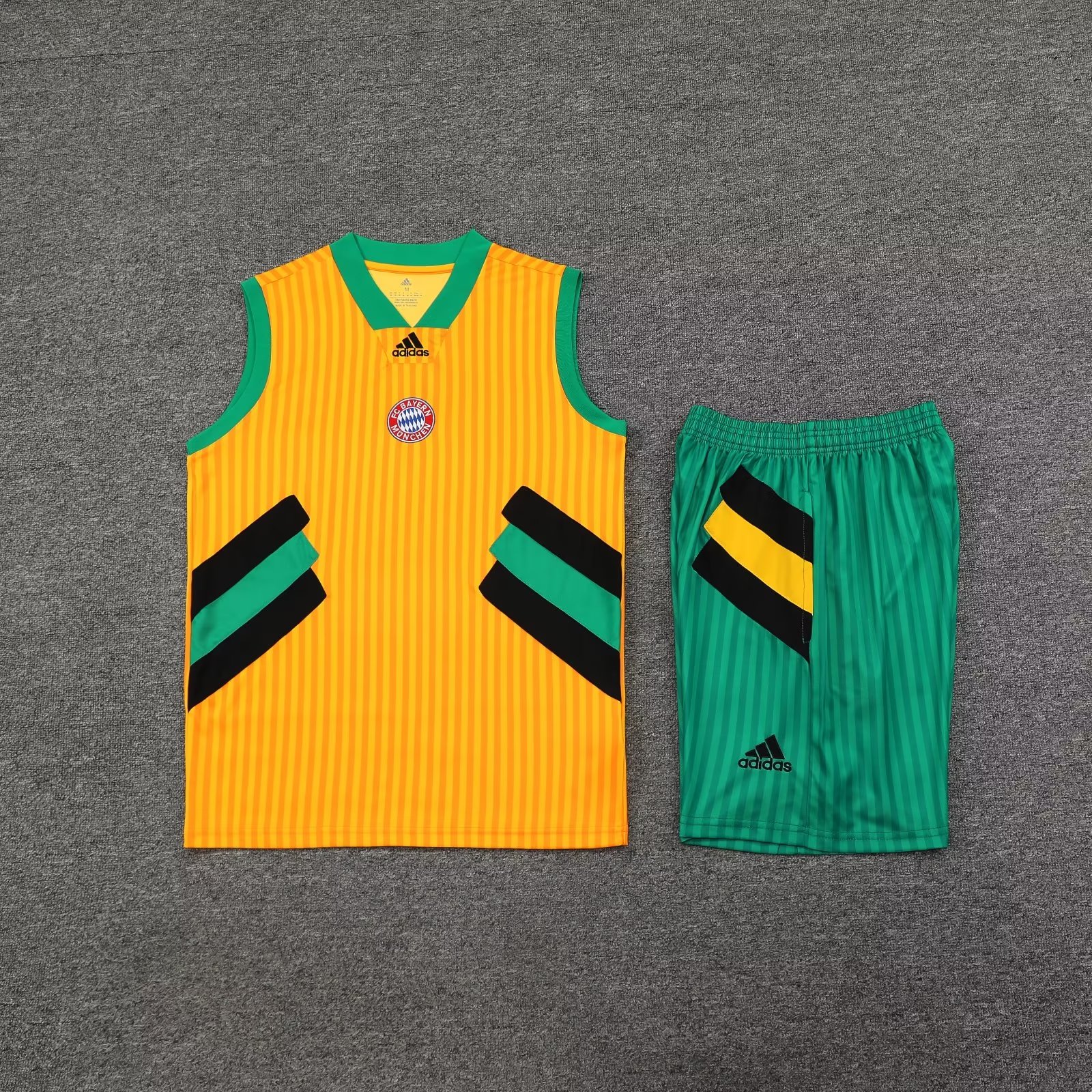 Bayern Munich 23-24 Yellow Green Training Vest Suit - UnitedFutballJersey
