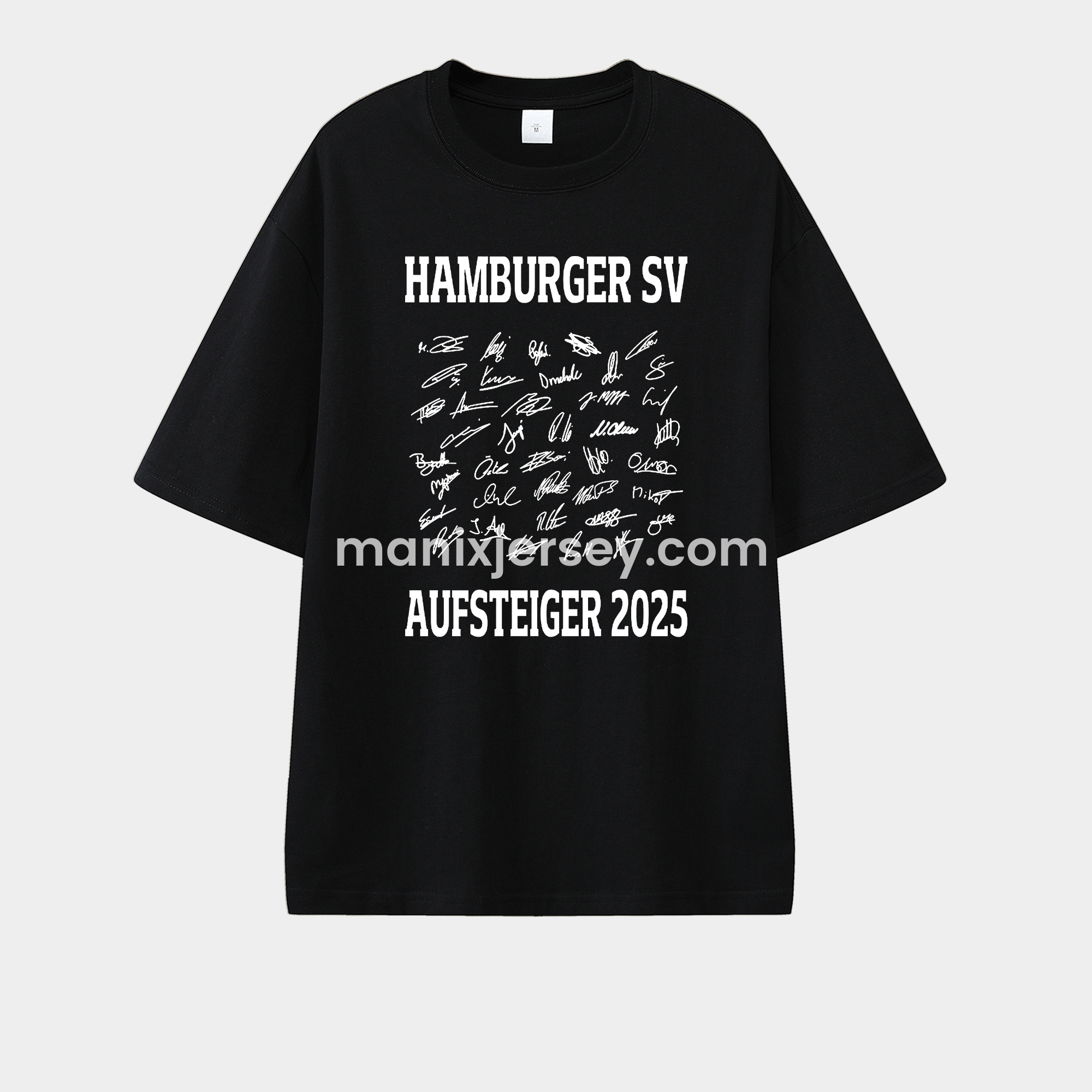Hamburger SV AUFSTIEG 2025 Team Signatures Unisex Pure Cotton T-shirt - UnitedFutballJersey