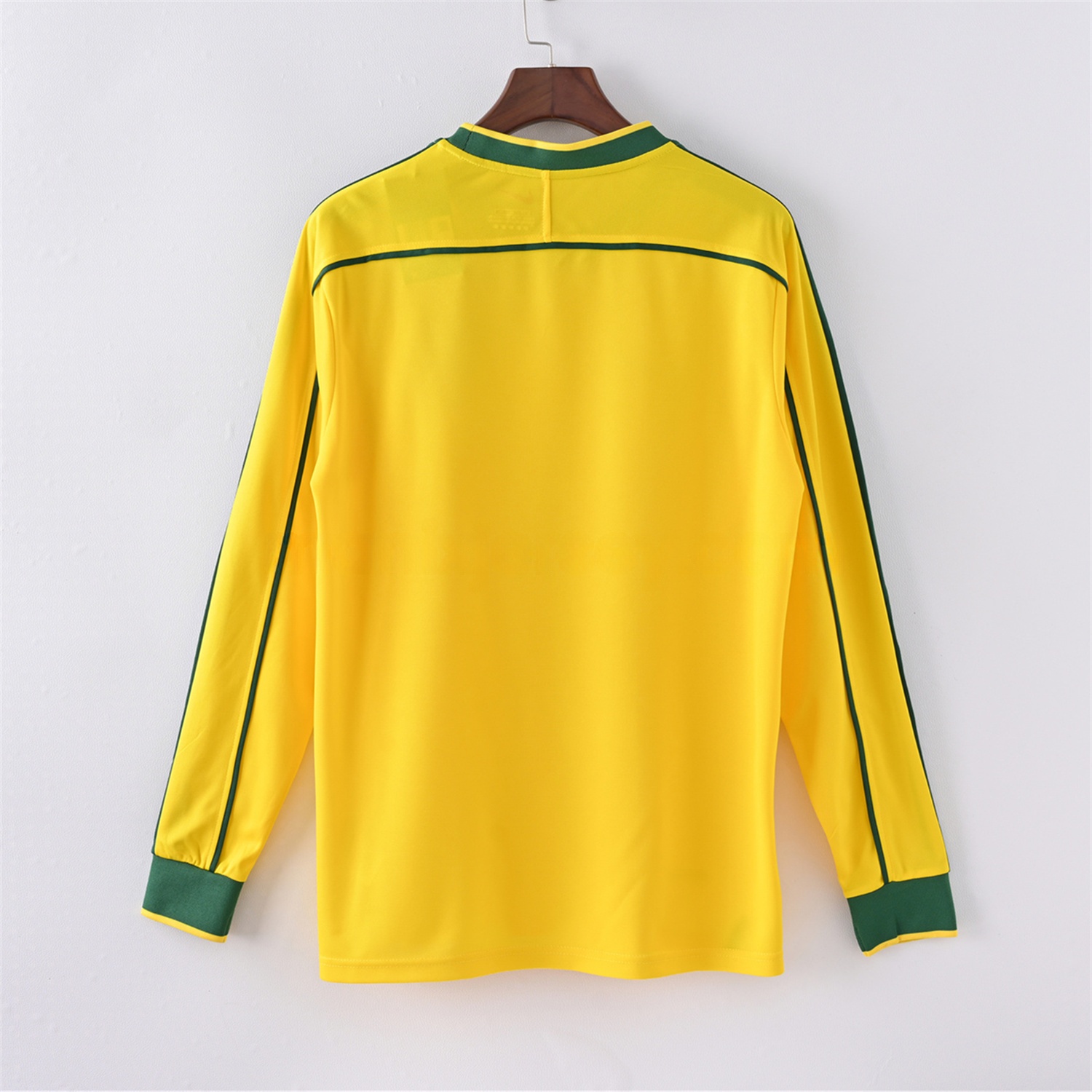 Retro Brazil 1998 Home Long Sleeves Jersey - UnitedFutballJersey