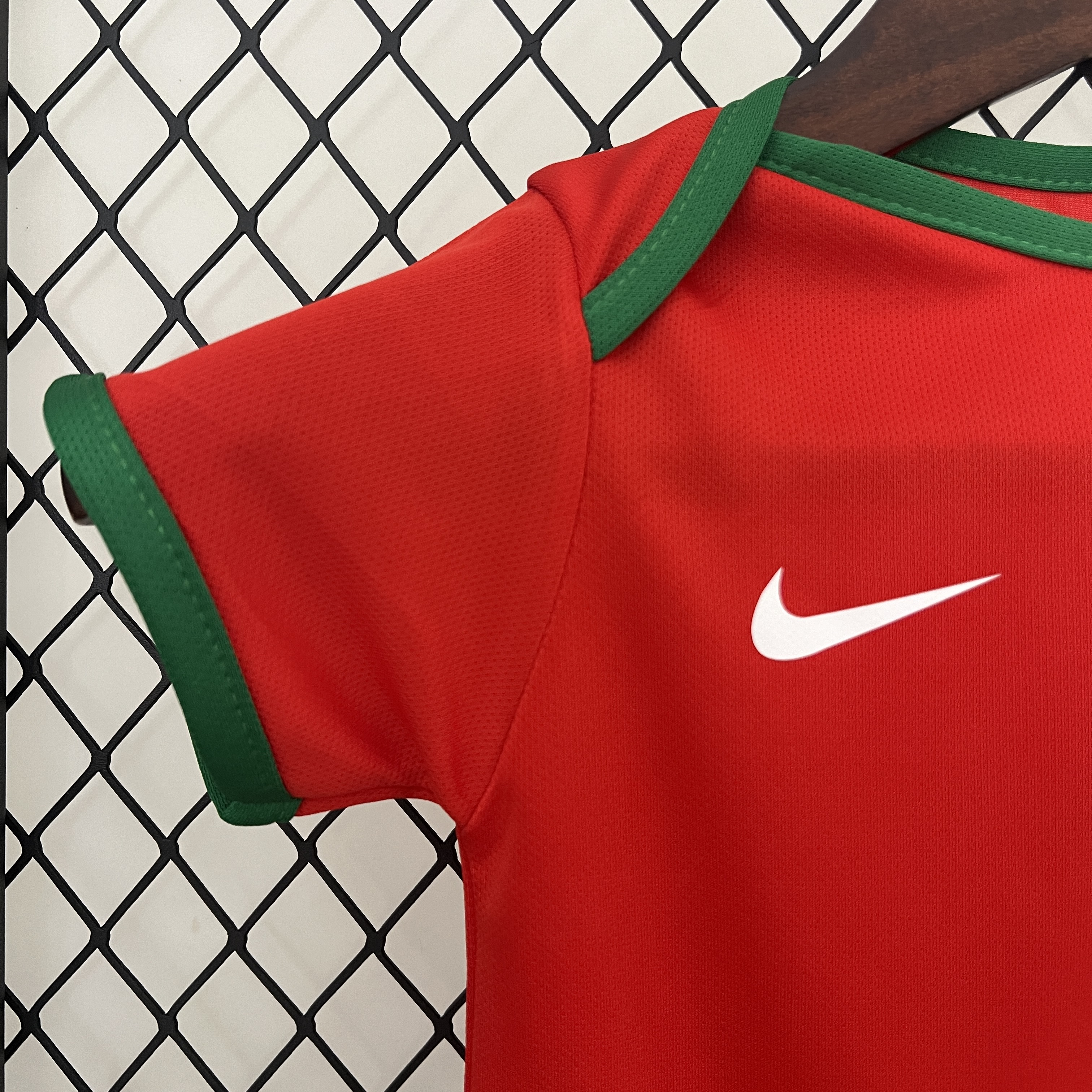 Portugal 2024 Home Baby Crawling Suit - UnitedFutballJersey