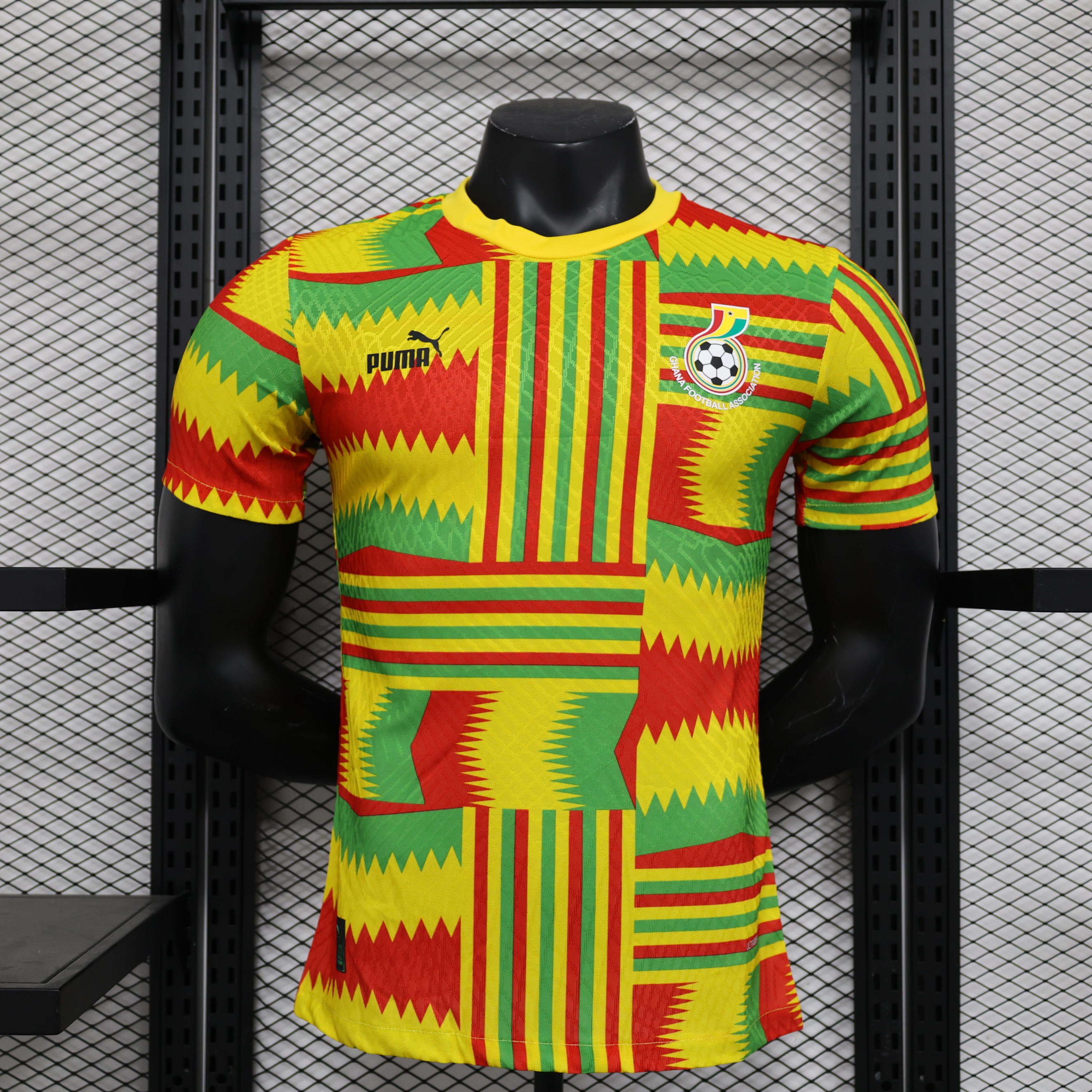 Ghana 23-24 Yellow Jersey - Player Version - UnitedFutballJersey