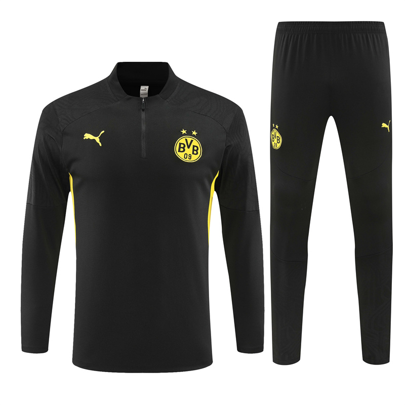 Dortmund 24-25 Long Sleeve Training Set - Black - UnitedFutballJersey