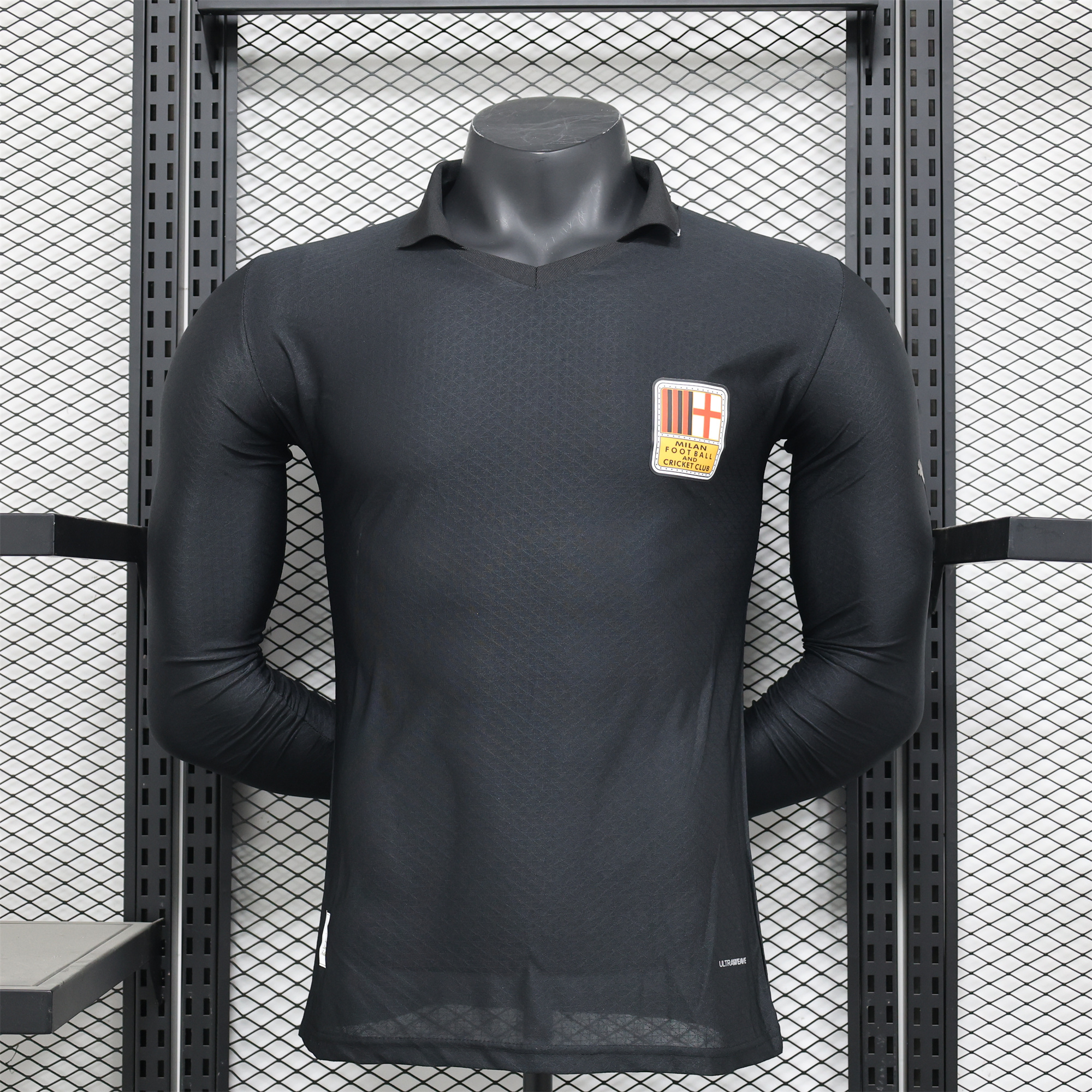 AC Milan 24-25 125th Anniversary Long Sleeves Black GK Jersey - Player Version - UnitedFutballJersey