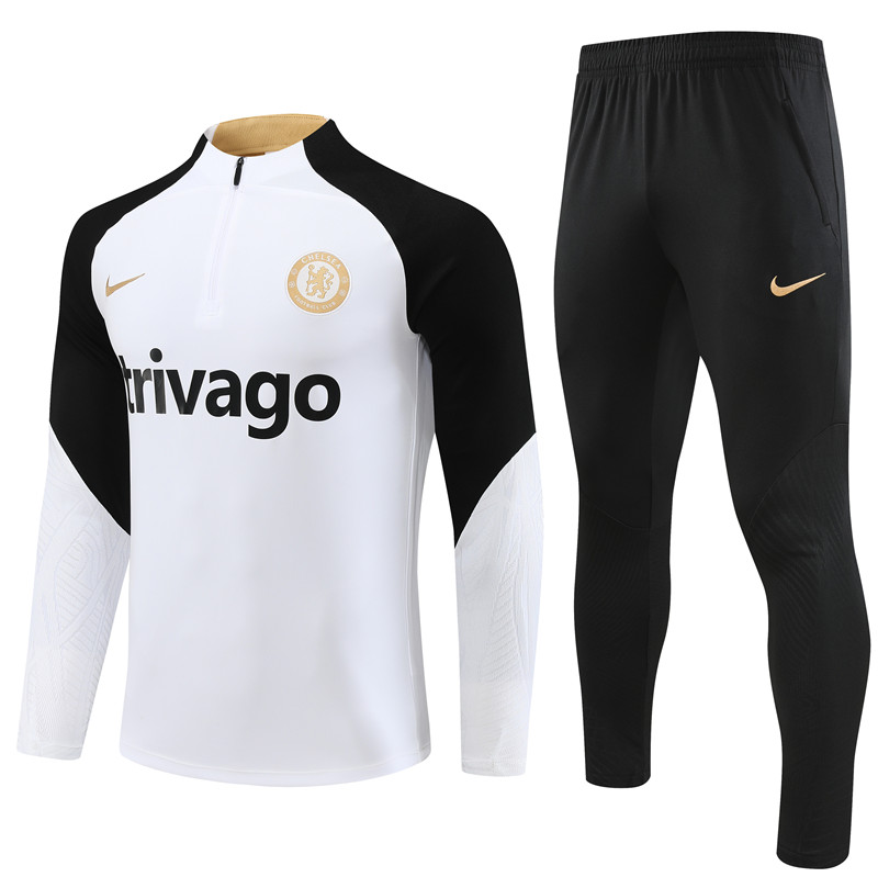 Che 23-24 Kids Long Sleeve Training Set White - UnitedFutballJersey