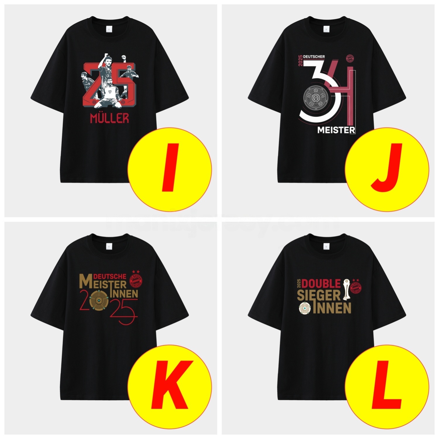 Bayern Munich Bundesliga Champions Deutscher Meister 2025 Unisex Pure Cotton T-shirt - UnitedFutballJersey