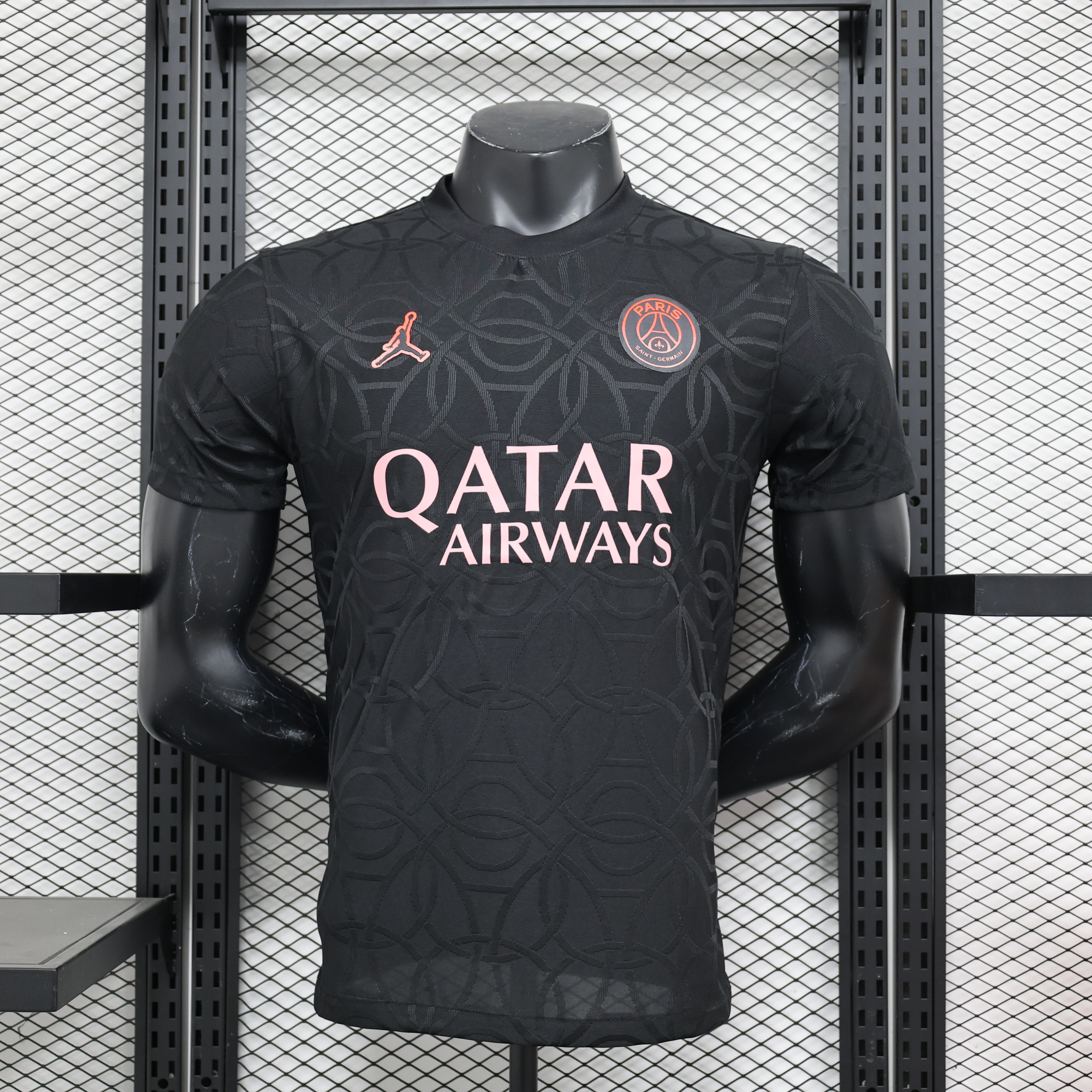 Paris Saint-Germain PSG X JD 24-25 Third Pre-Match Black Jersey - Player Version - UnitedFutballJersey