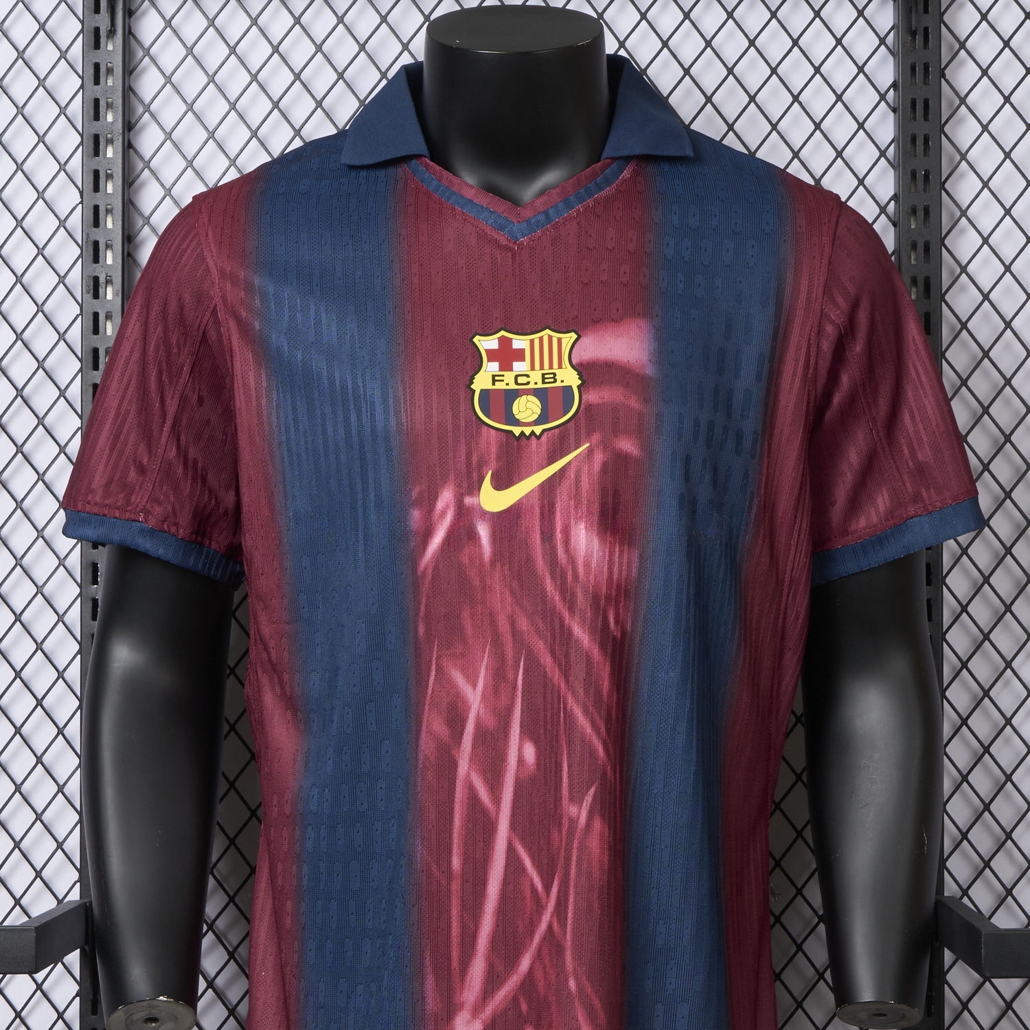 Barcelona x Travis Scott 2000-01 Home Retro Style Skeleton Jersey - Player Version - UnitedFutballJersey