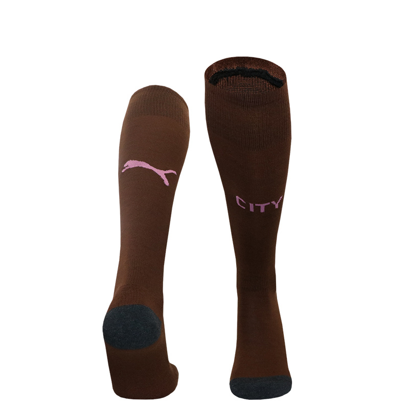 Manchester City 24-25 Goalkeeper GK Socks - Brown - UnitedFutballJersey