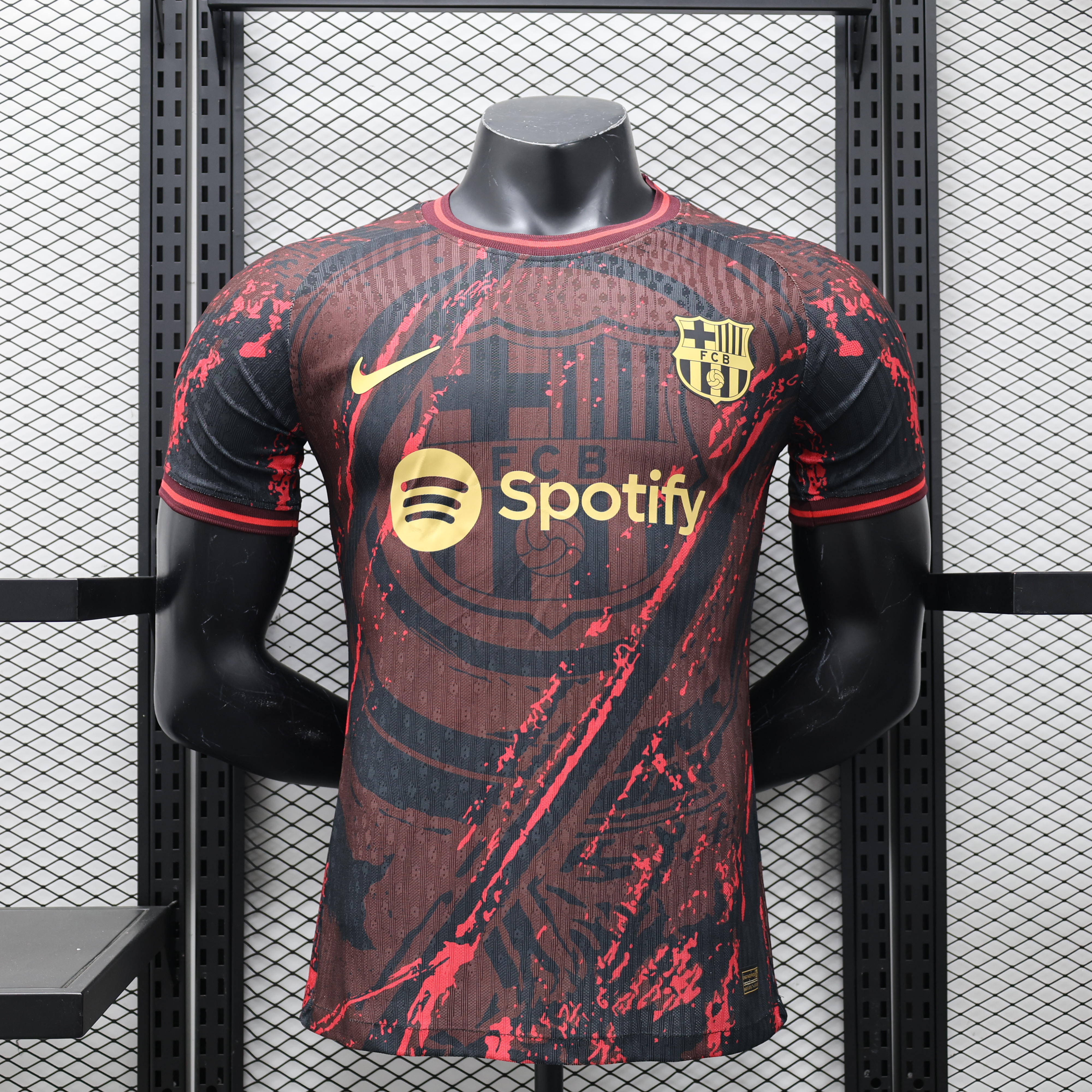 B.A.R.S.A 24-25 Red & Black Special Edition Jersey - Player Version - UnitedFutballJersey