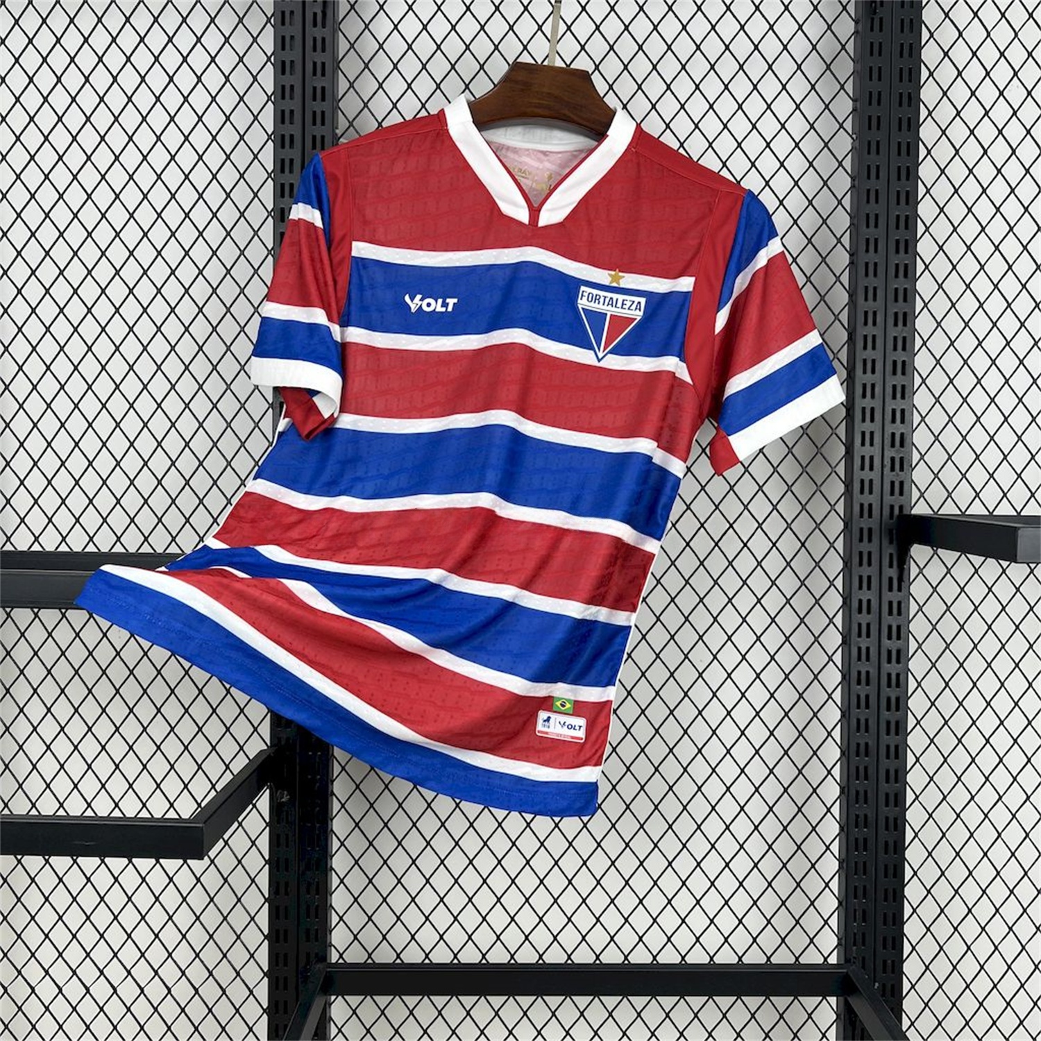 Fortaleza 25-26 Home Red Blue Stripes Jersey - Fans Version - UnitedFutballJersey