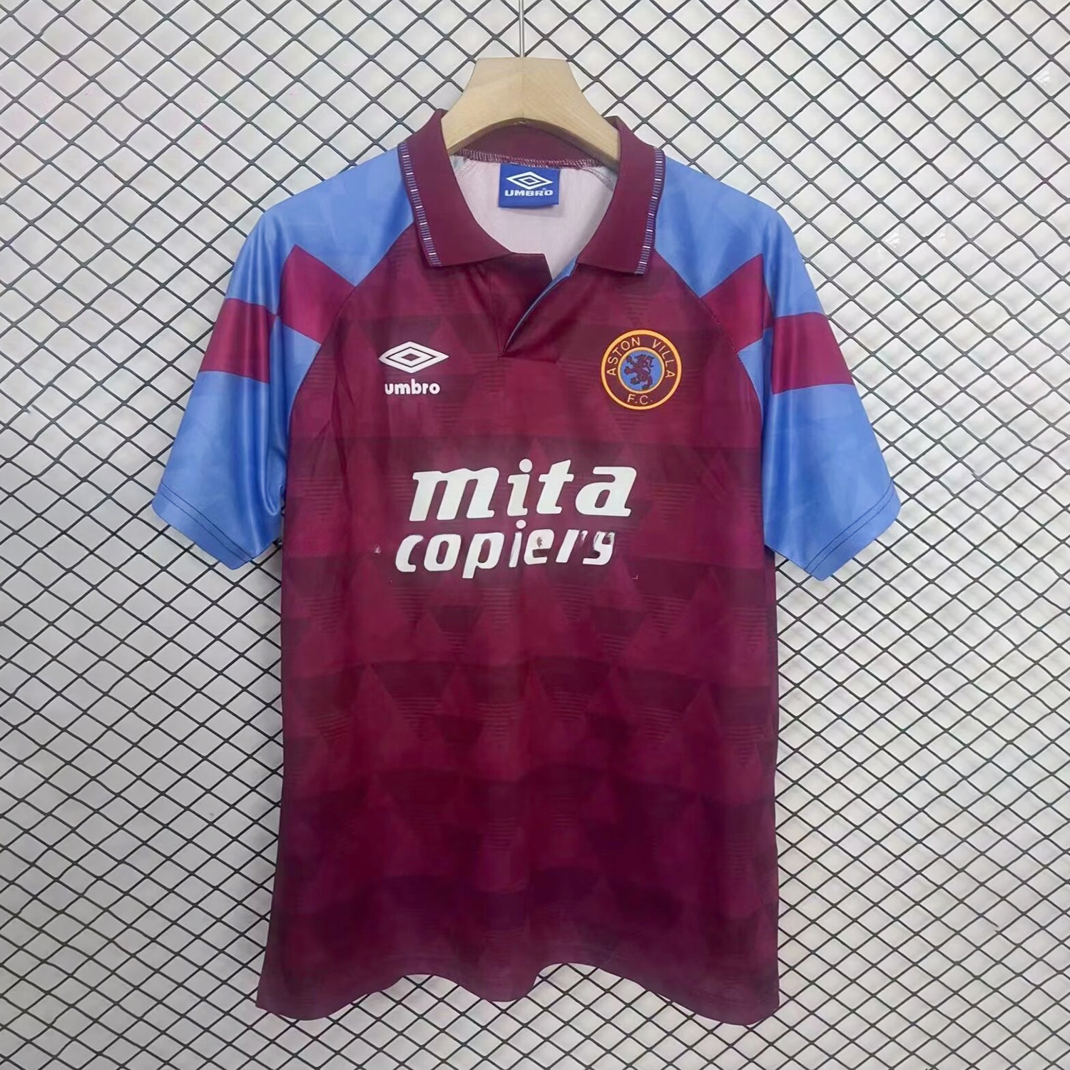 Retro Aston Villa 1990-92 Home Jersey - UnitedFutballJersey