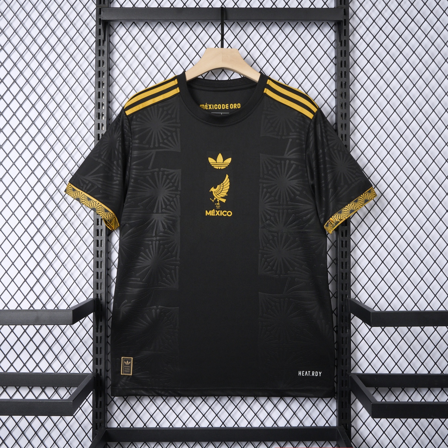 Mexico 2025 Gold Cup Home Black Jersey - Fans Version - UnitedFutballJersey