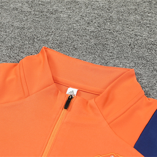 Manchester United 24-25 Long Sleeve Training Set - Orange - UnitedFutballJersey
