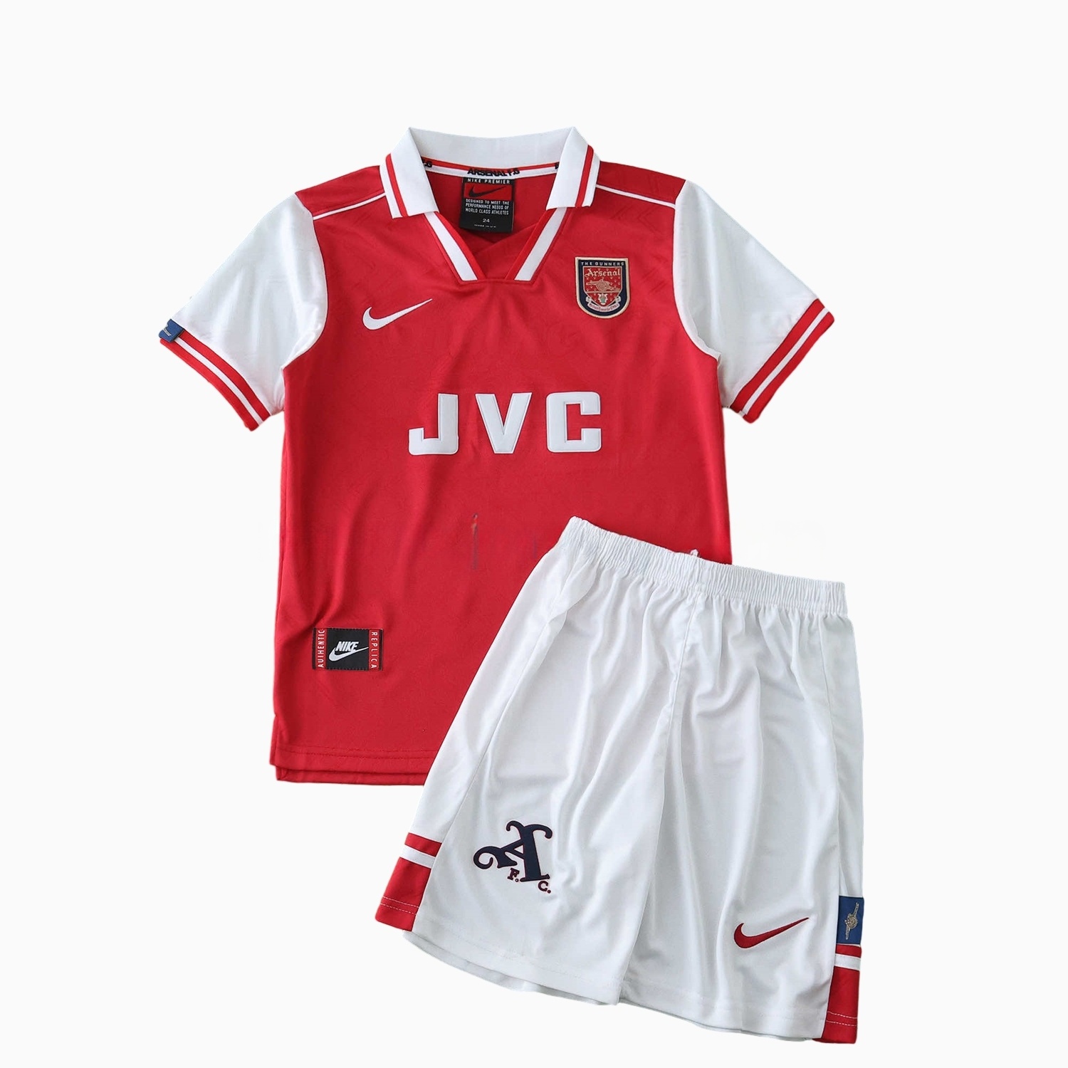 Retro Arsenal 1996-97 Home Kids Kit - UnitedFutballJersey