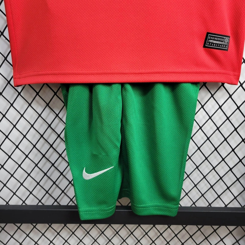 Portugal 2024 Home Stadium Kids Kit - UnitedFutballJersey