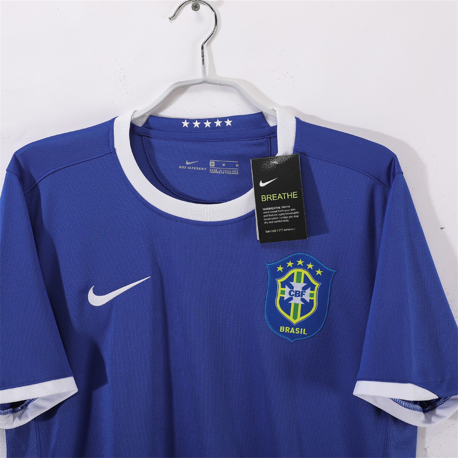 Retro Brazil 2006 Away Blue Jersey - UnitedFutballJersey