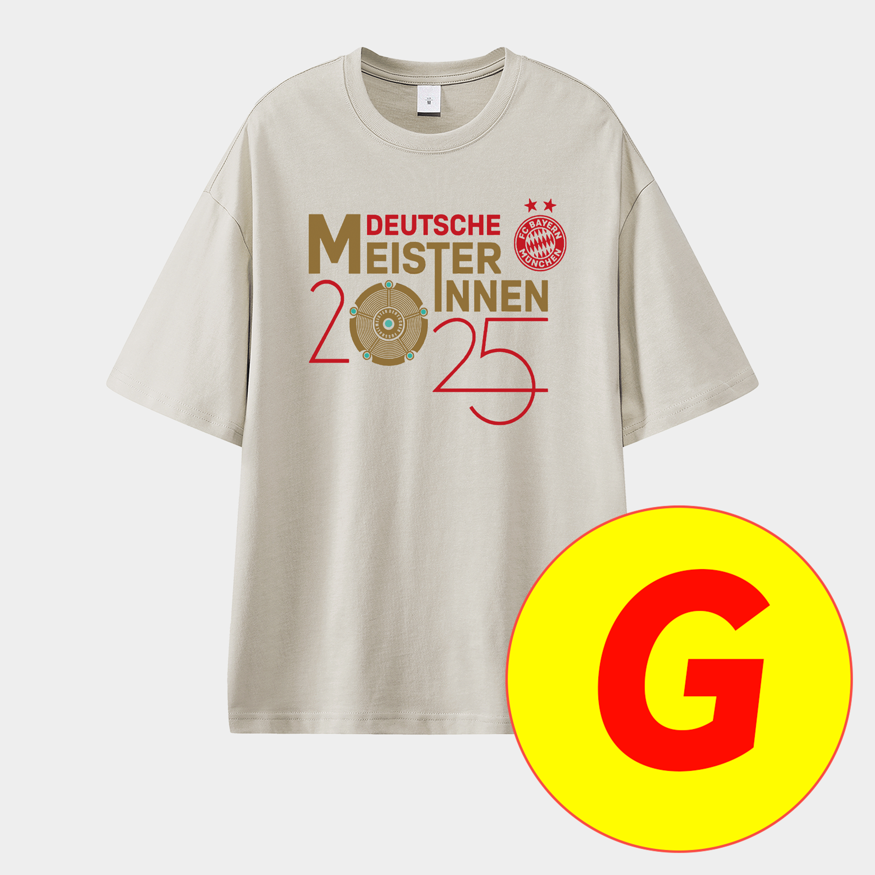 Bayern Munich Bundesliga Champions Deutscher Meister 2025 Unisex Pure Cotton T-shirt - UnitedFutballJersey