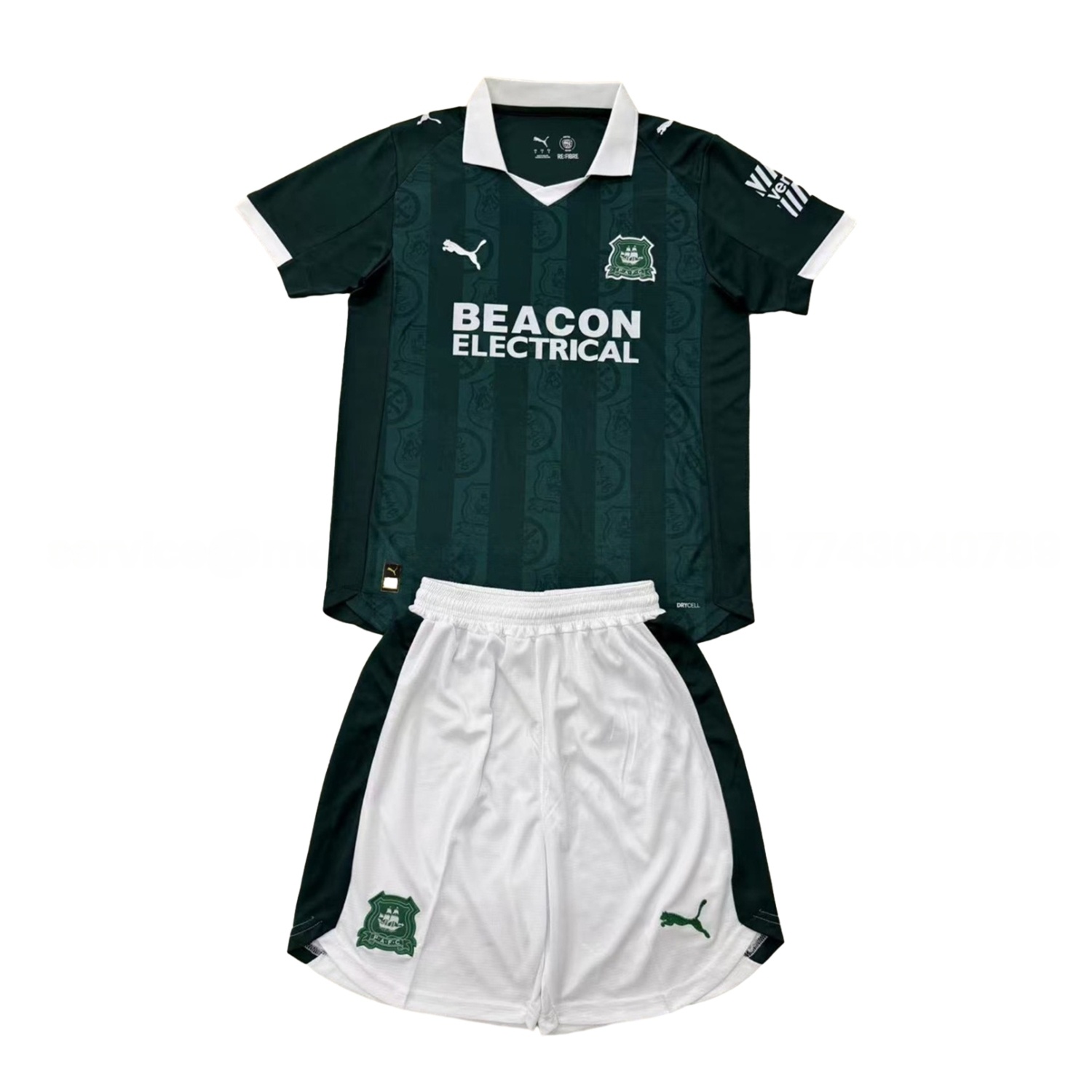 Plymouth Argyle 25-26 Home Men's Adult Jersey Set - Fans Version - UnitedFutballJersey