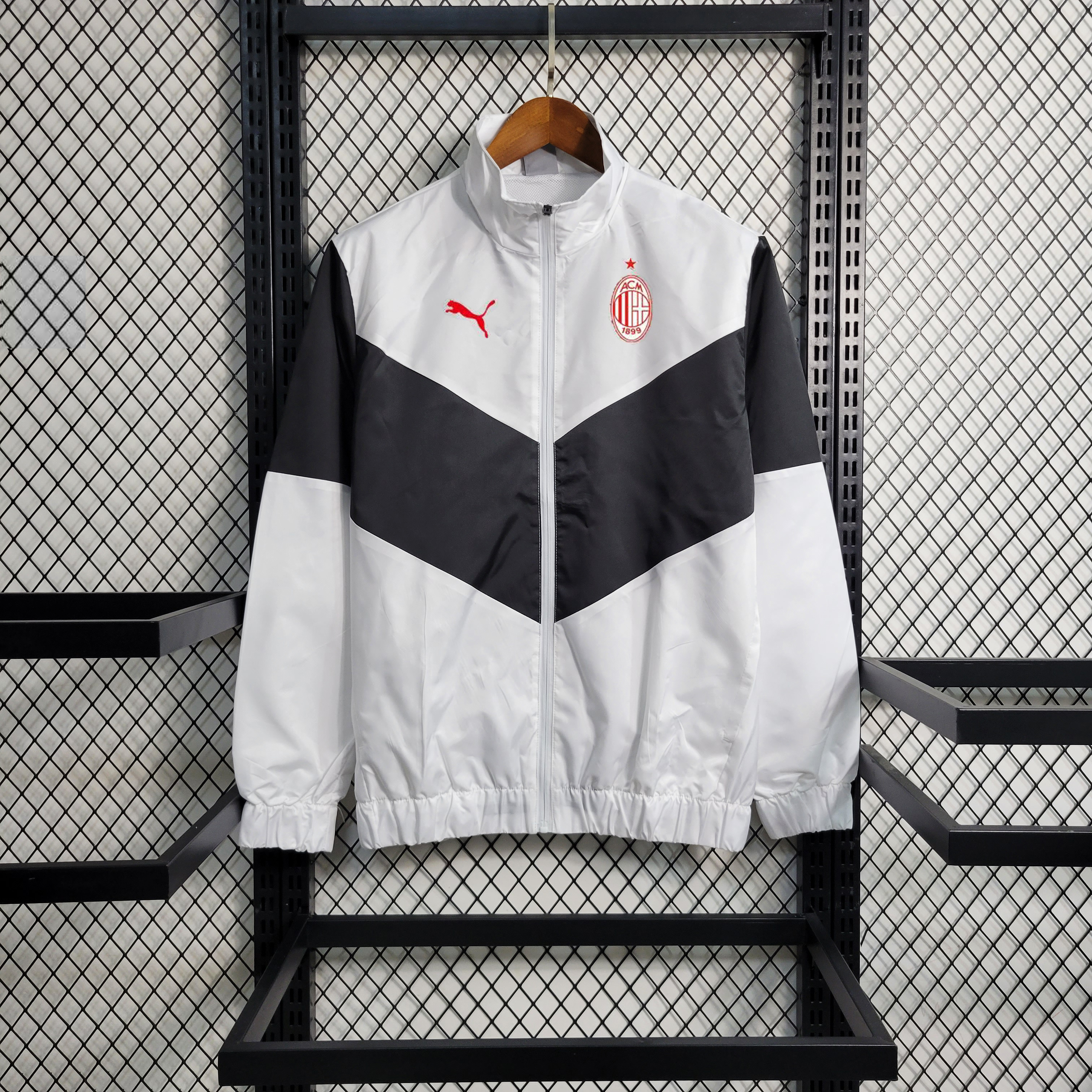 23-24 AC Milan White Windbreaker S-XXL - UnitedFutballJersey