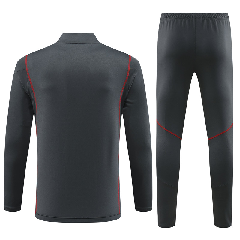 Arsenal 23-24 Long Sleeve Training Set -Dark Grey - UnitedFutballJersey