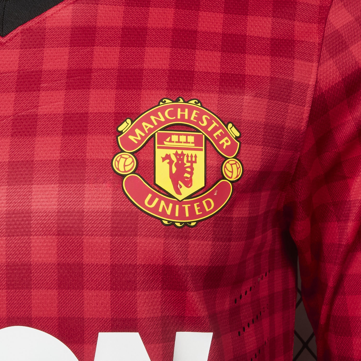 Retro Manchester United 2012-13 Home Long Sleeve Jersey - Player Version - UnitedFutballJersey