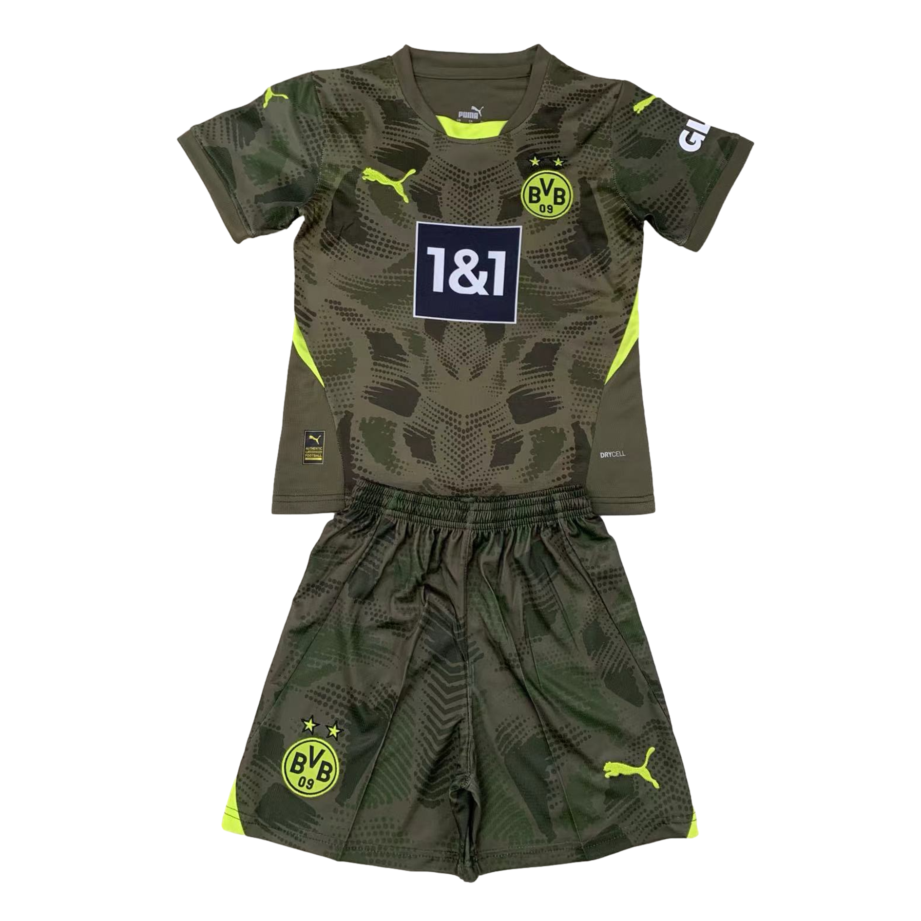 Dortmund 24-25 Goalkeeper Kids Kit - Green - UnitedFutballJersey