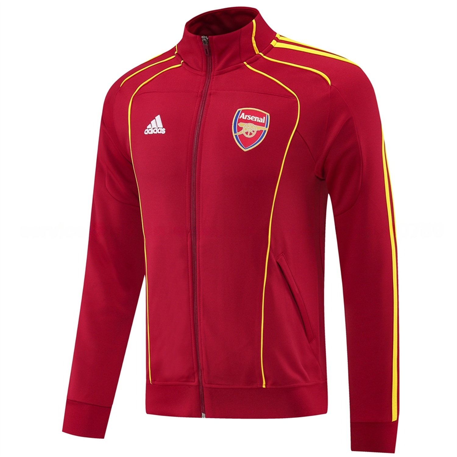Arsenal 25-26 Jacket Training Tracksuit - Red Jackets & Black Pants - UnitedFutballJersey